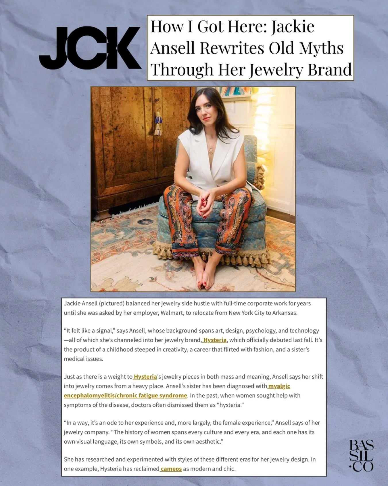 @hysteriajewelry X @jckmagazine 🙌 thank you again, @karendybisjck !!