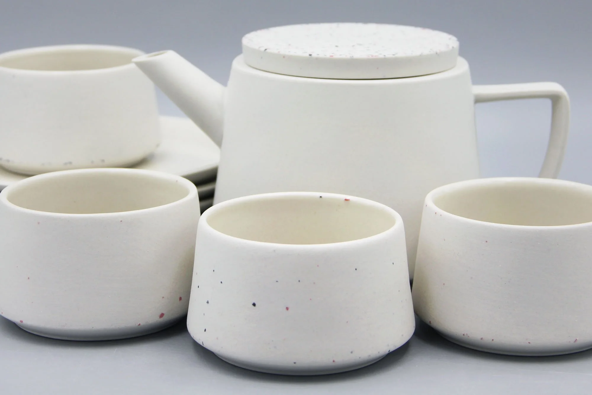 Tea set with small cups