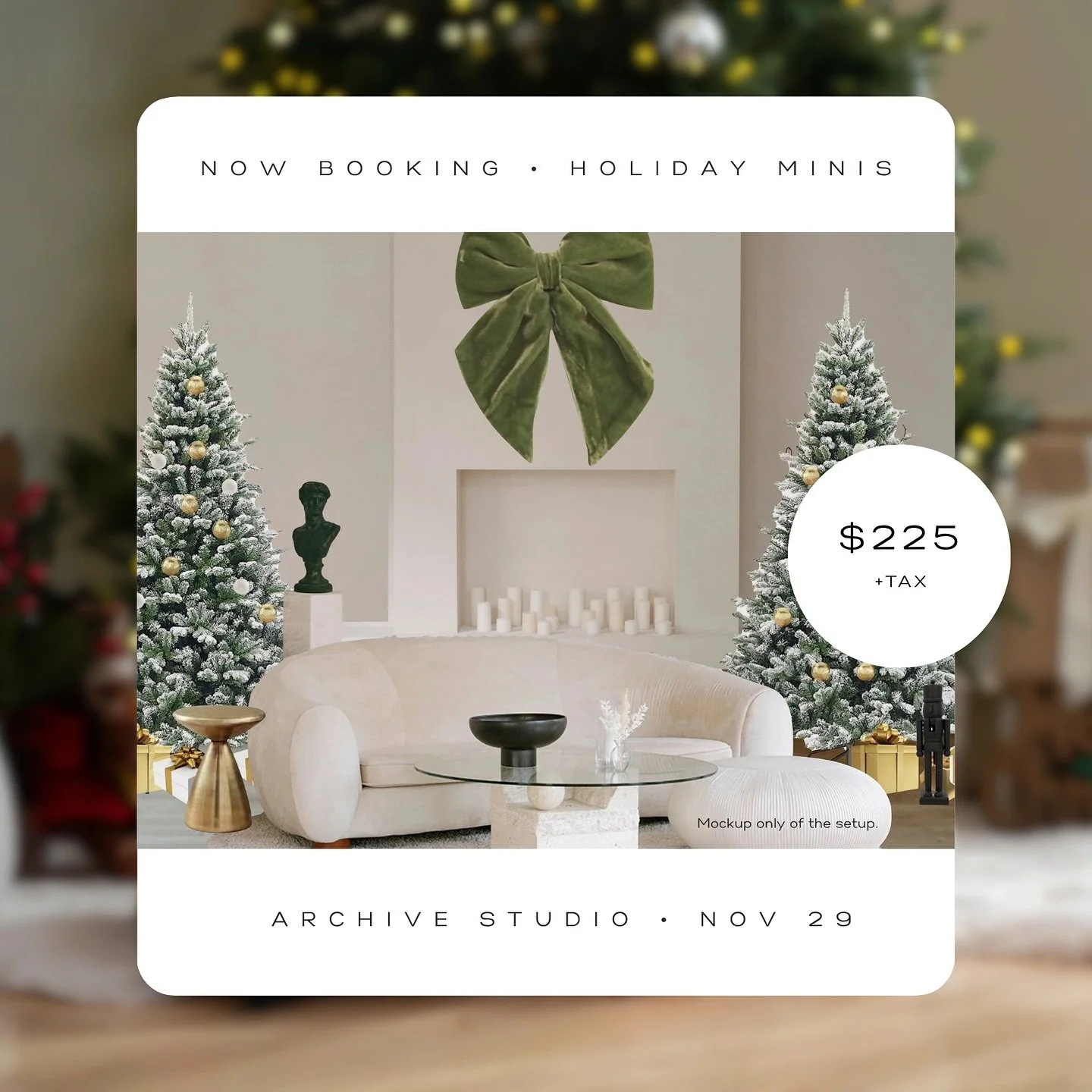 ✨ My 2025 Holiday Minis Are Here ✨
I’m so excited to share this year’s holiday mini sessions — Velvet Noël at Archive Studios in Toronto. It’s elegant, cozy, and perfect for capturing timeless holiday memories with your