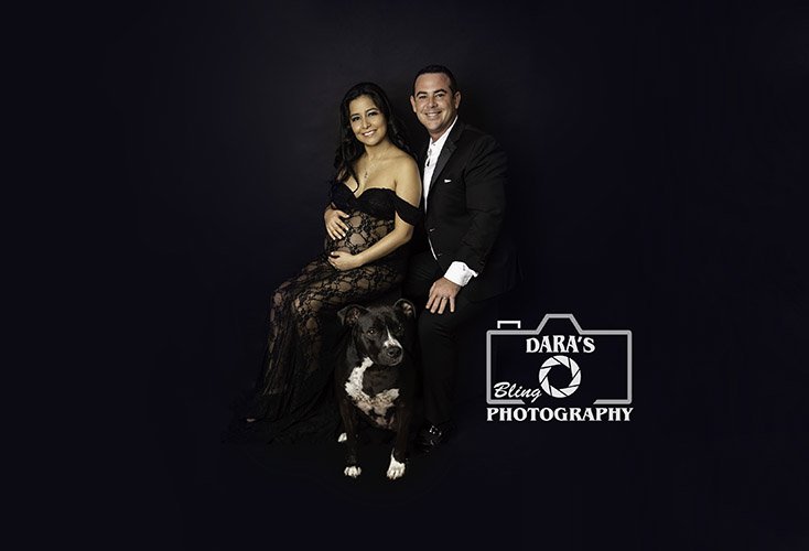 maternity pet photography studio in South Florida