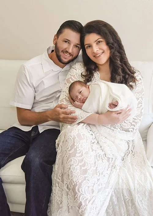 In-home lifestyle newborn photography session in Fort Lauderdale