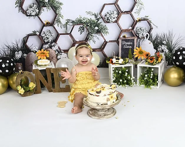 cake smash first birthday photoshoot