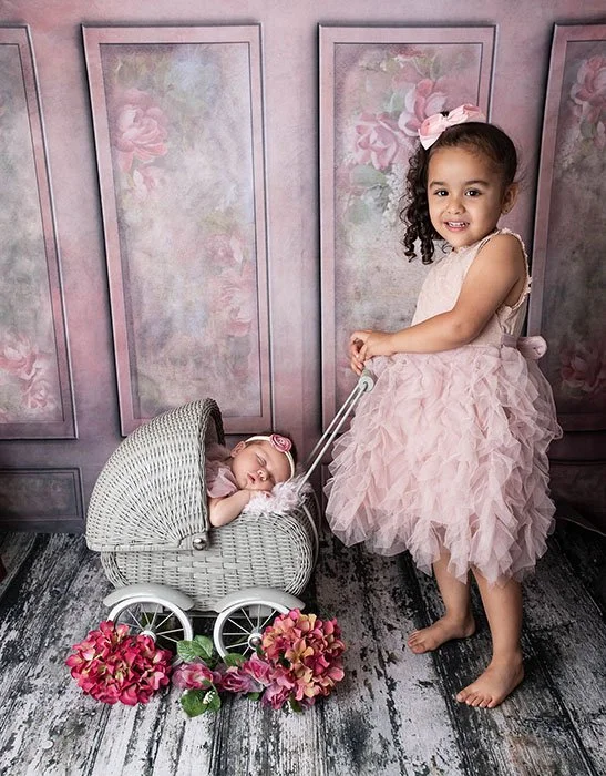 sibling newborn portrait