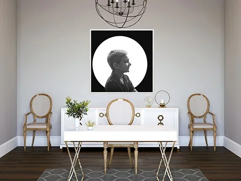 framed personality kids portraits