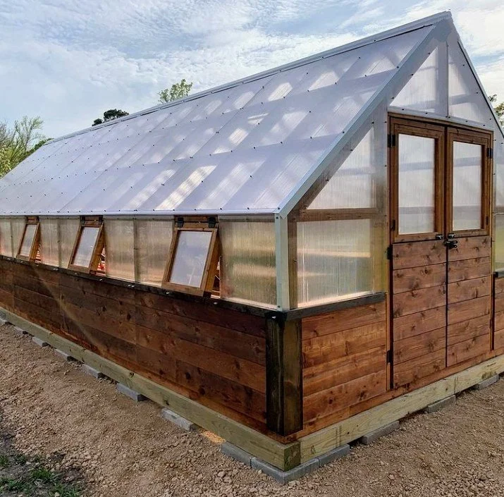 We specialize in custom timber frame greenhouses.