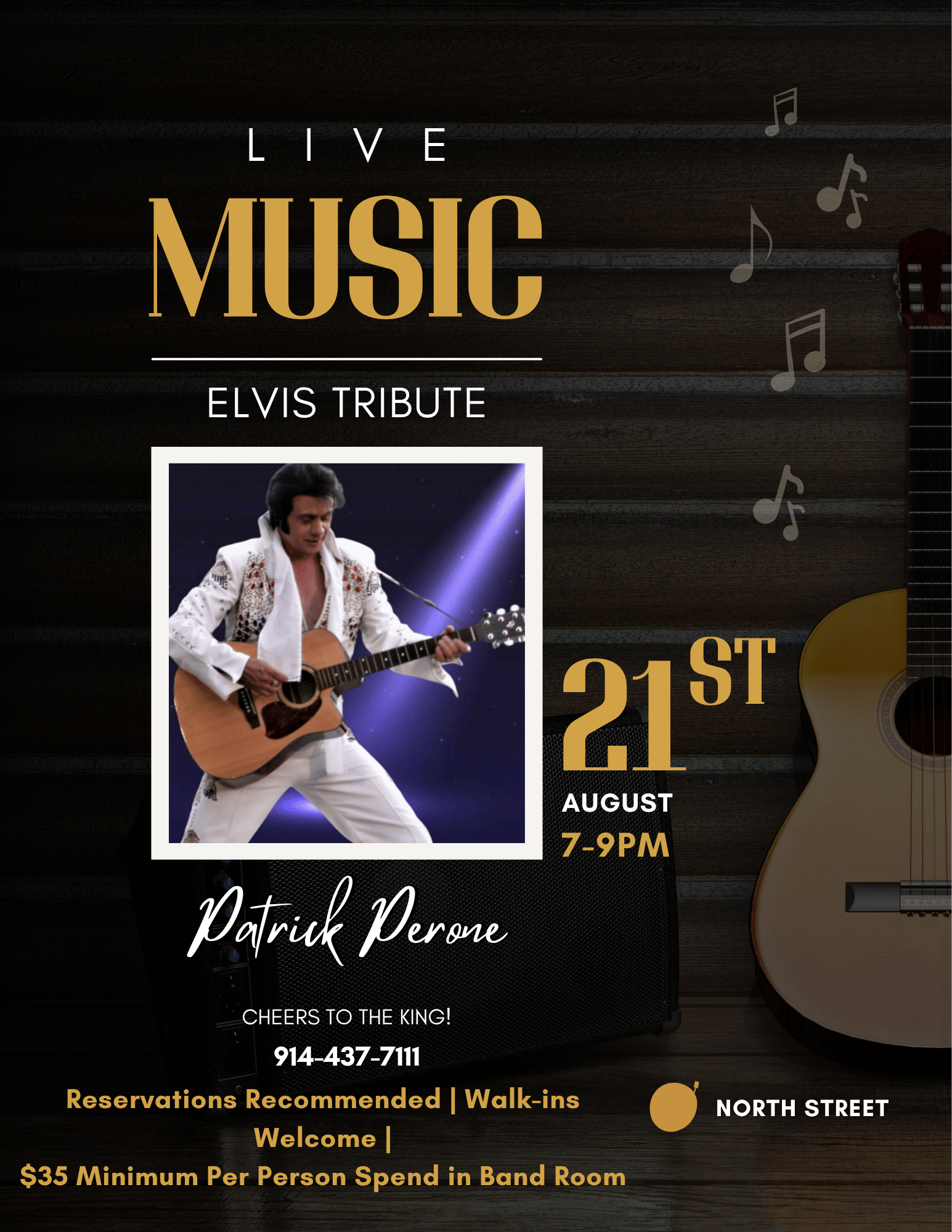 Patrick Perone as Elvis