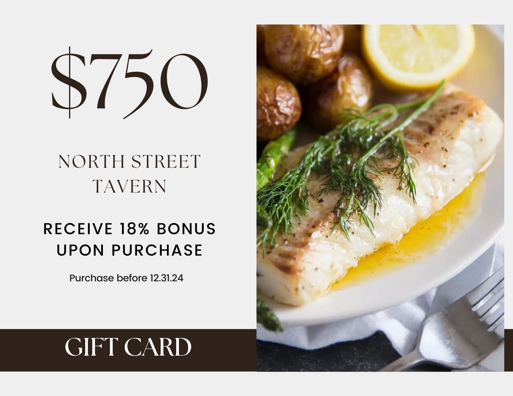 $750 Gift Card with an 18% Bonus