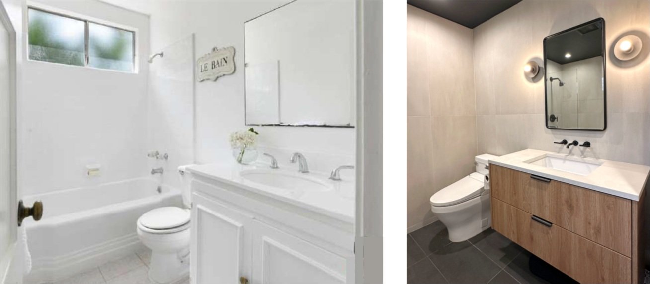 BEFORE & AFTER MASTER BATH