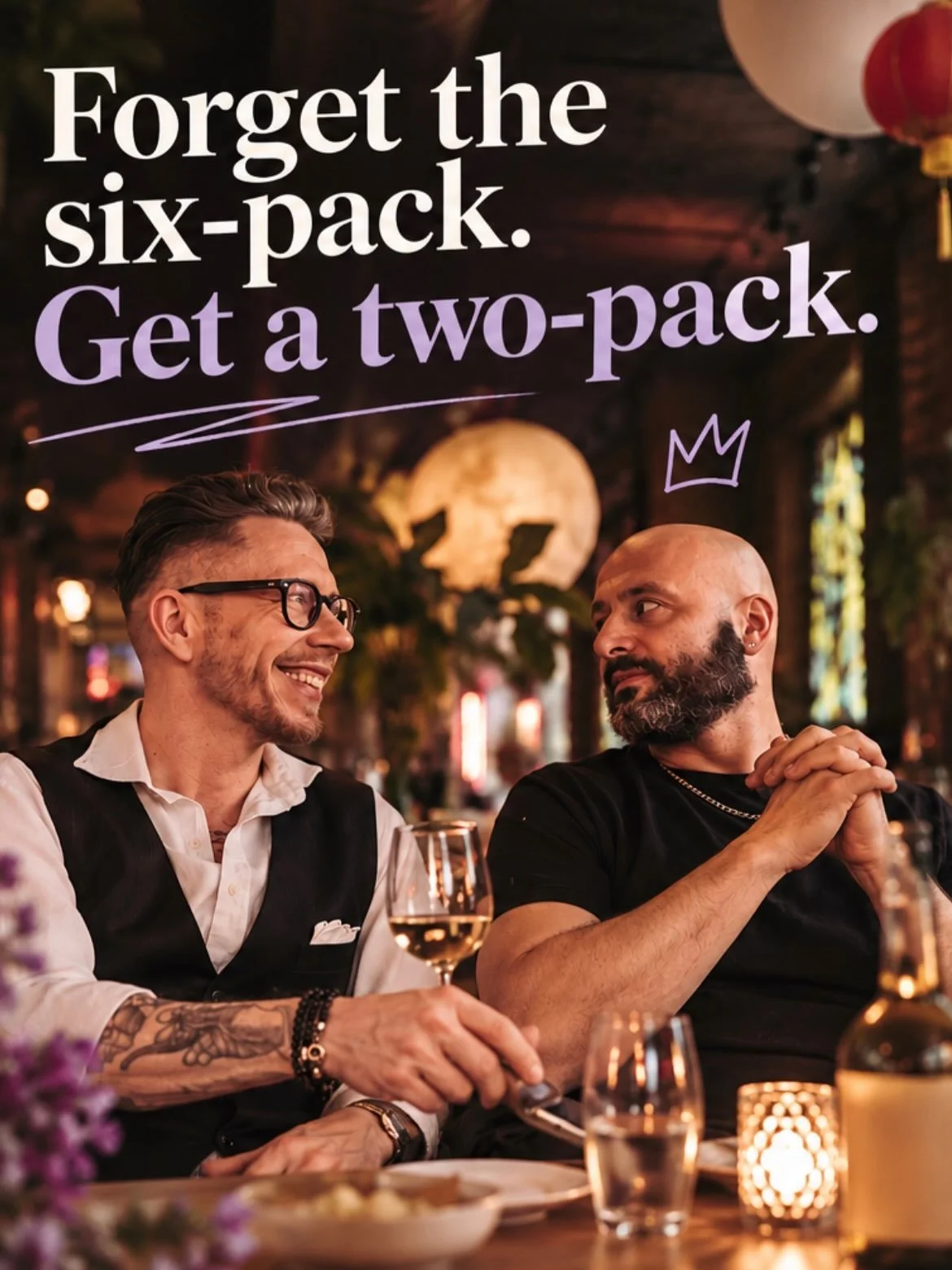 MOVEMBERTANGO👨🏻
Forget the six-pack. Get a two-pack!

Forget the abs for a moment. Invest in something that lasts longer: male friendship.

Bring a male friend. Invest in friendship, share a drink or two, and join us for a COMPLIMENTARY seminar on 