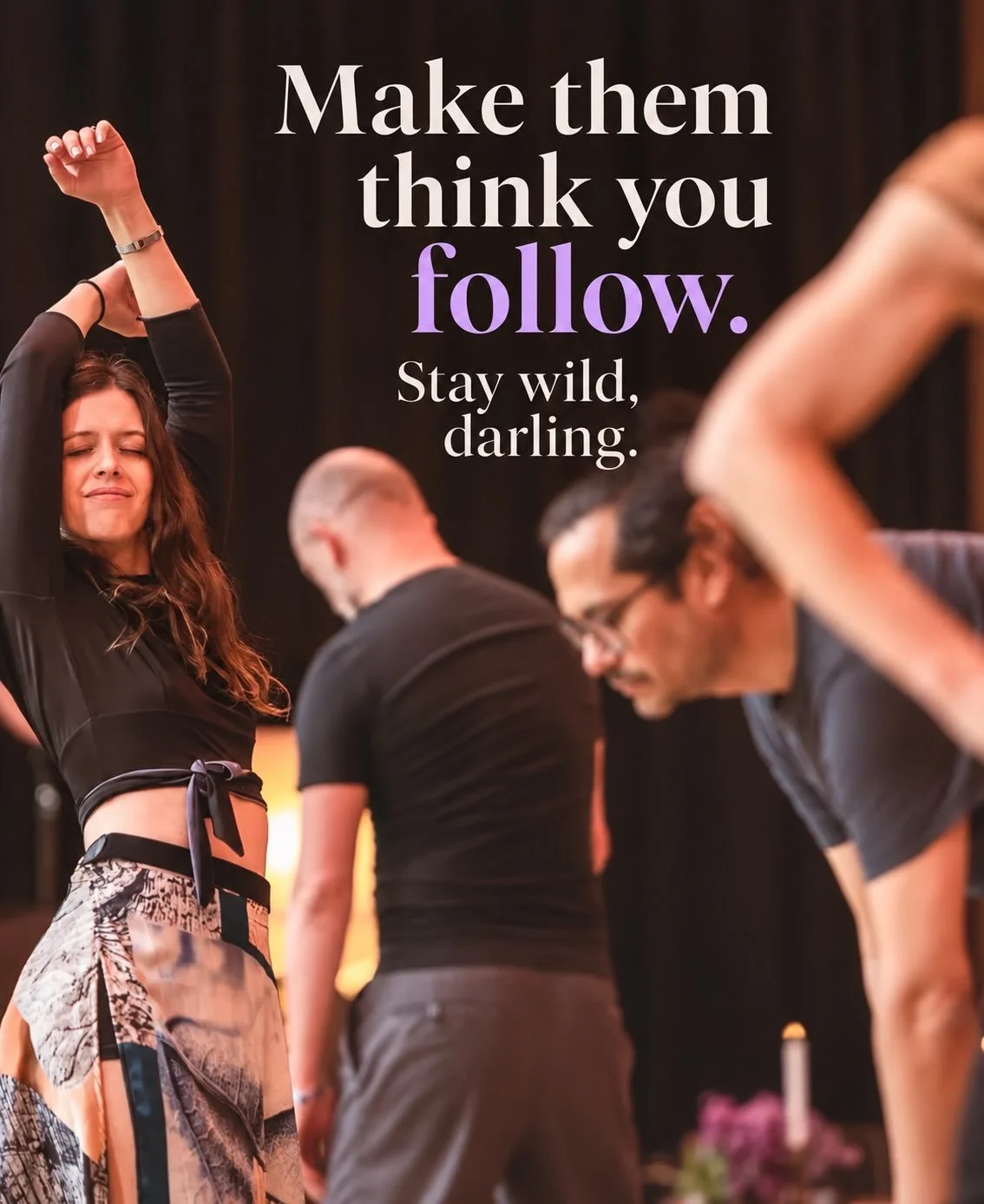 Make them think you follow! 
Wear vintage TANGO SISTER and unleash that follower! And...please don&rsquo;t stop the cortina!

Discover your feminity with Clarisa Aragon &amp; Elif Barta &amp; Cyrena Drusine 
https://www.kristianiatangofestival.com/ne