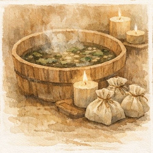 Postpartum Herbal Bathing Bags by TCM practitioner Alexander Ahamer offered in Cascais, Lisbon