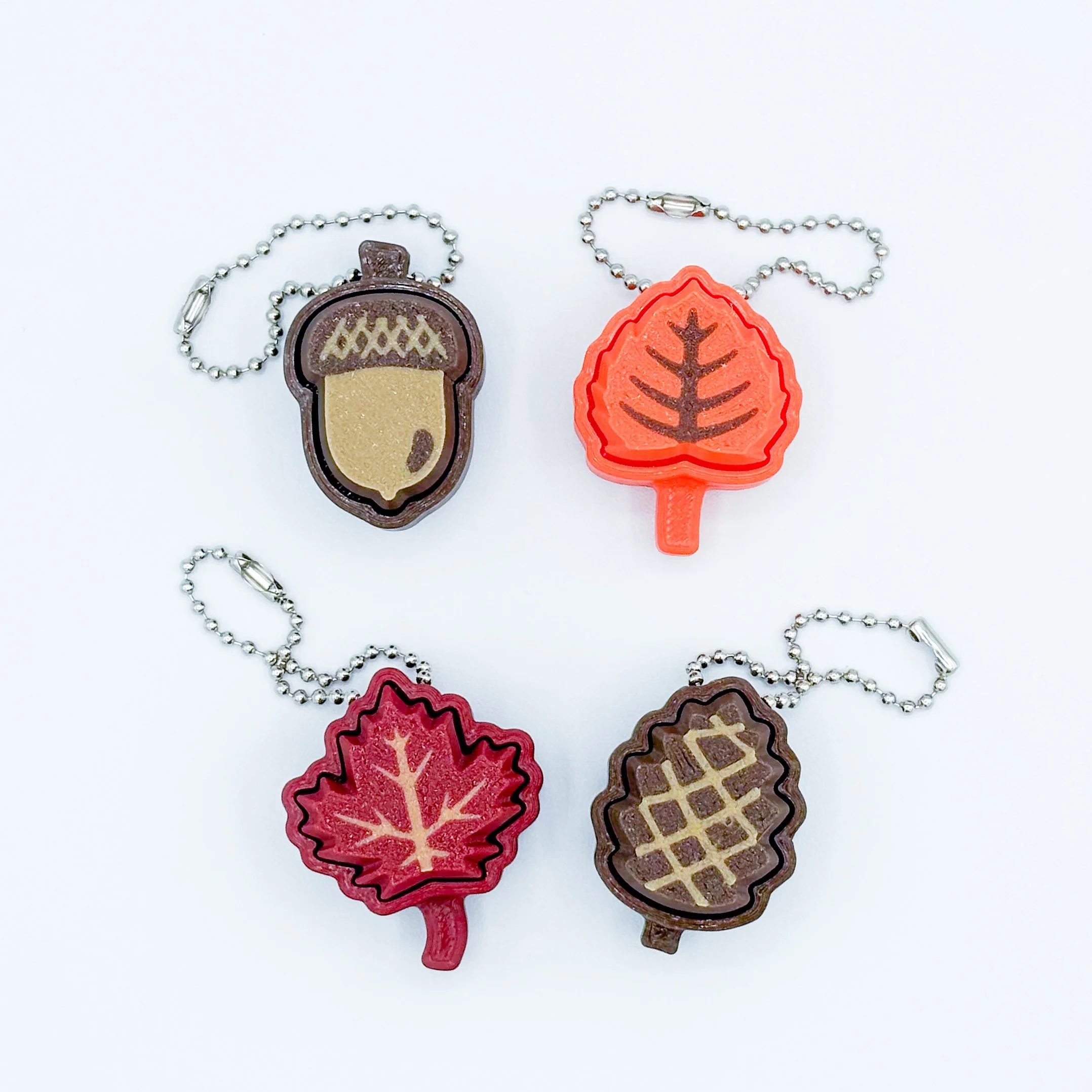Fall Nature Clicker Keychains