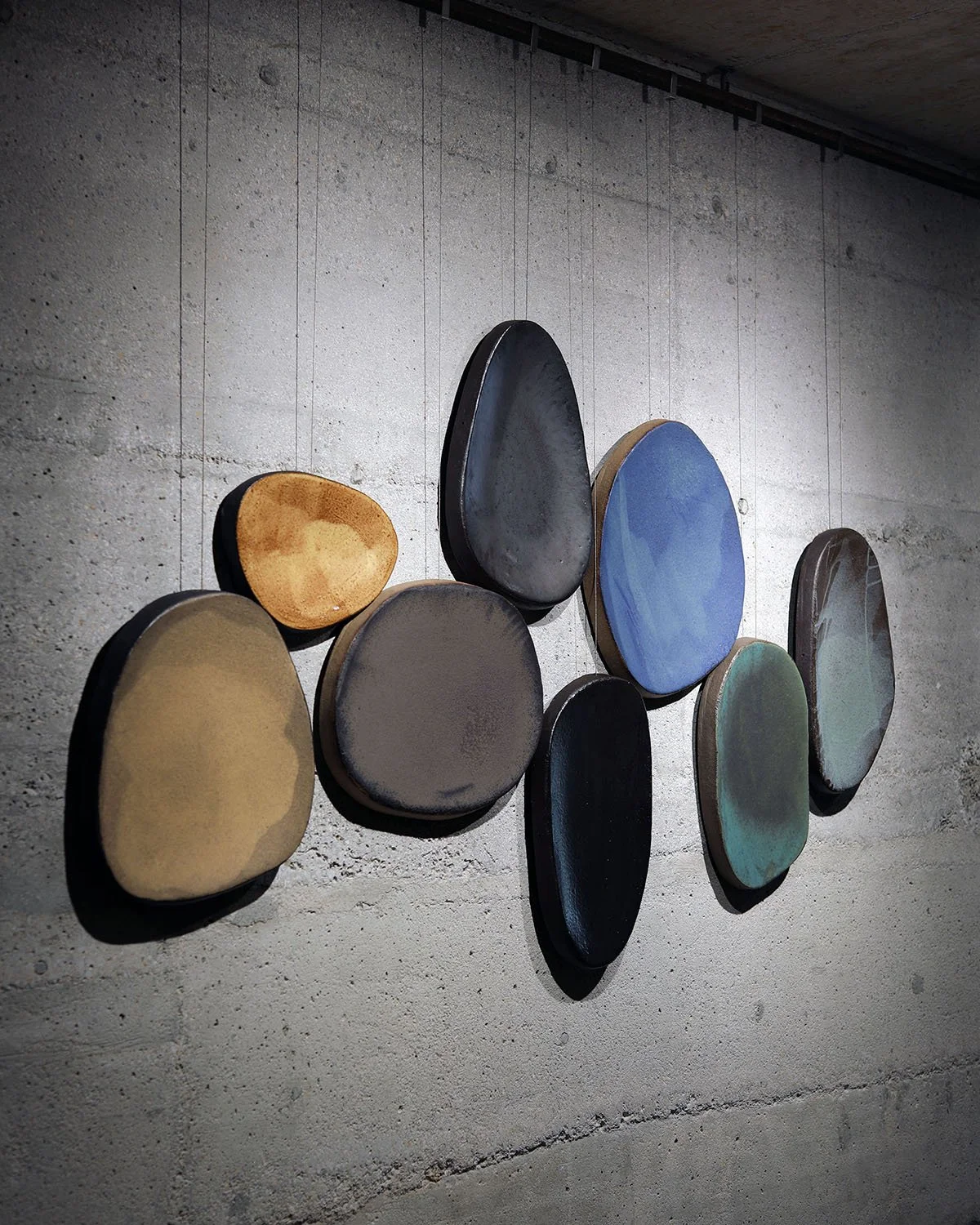 Ceramic art on the wall