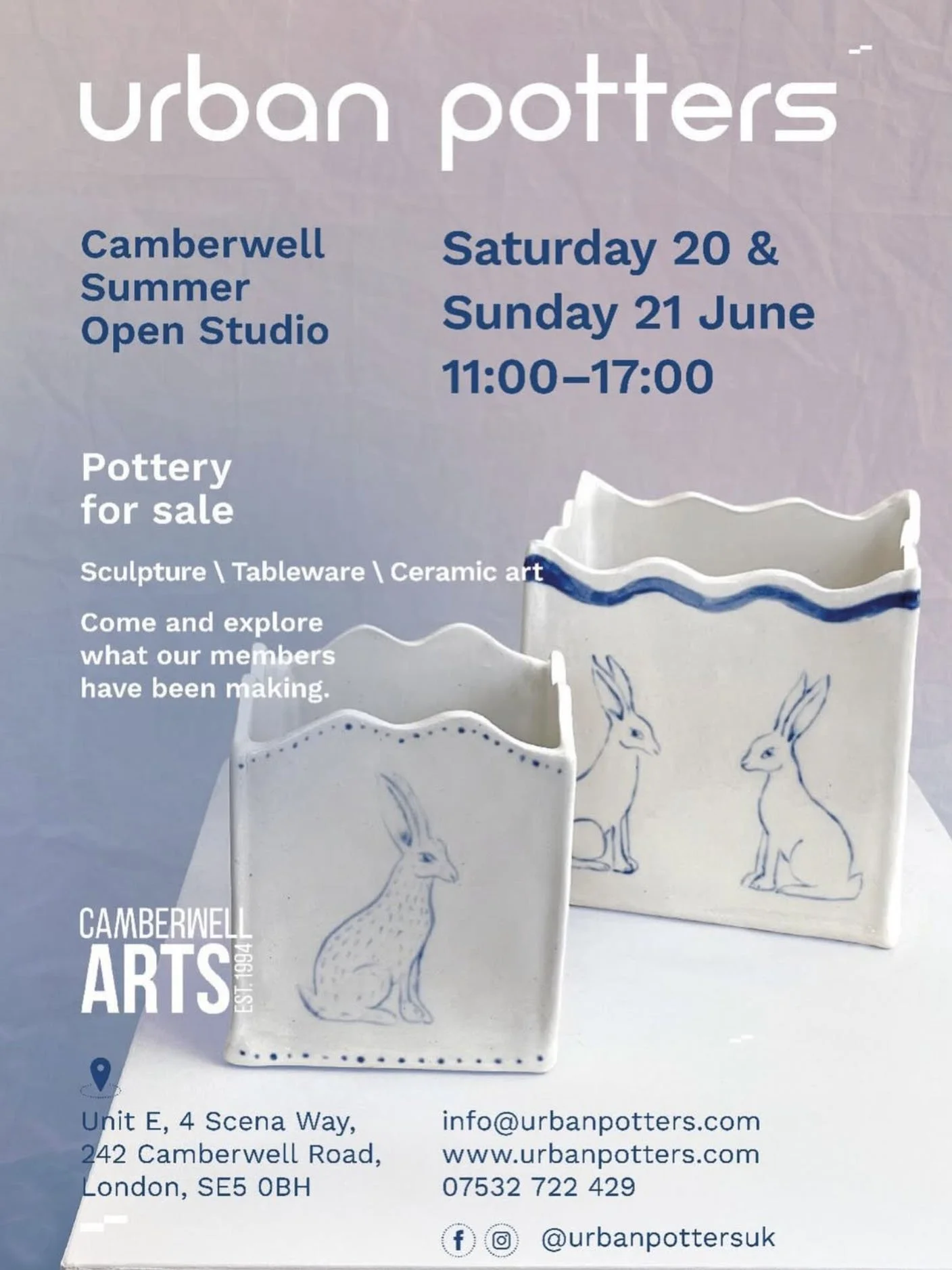 Poster for open studio