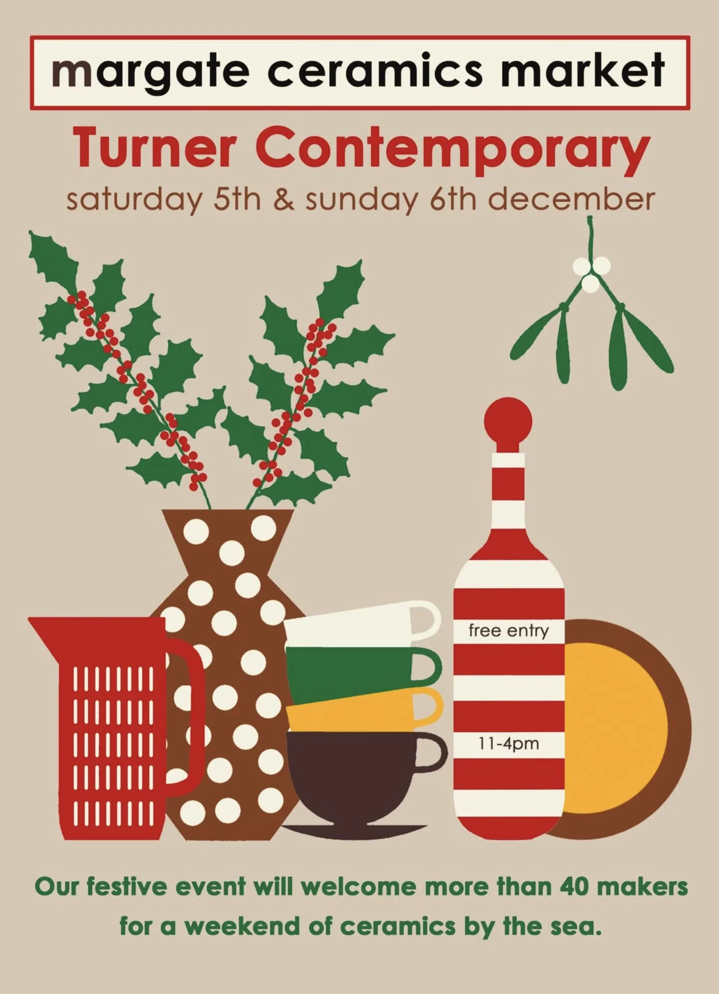 Poster for ceramics market