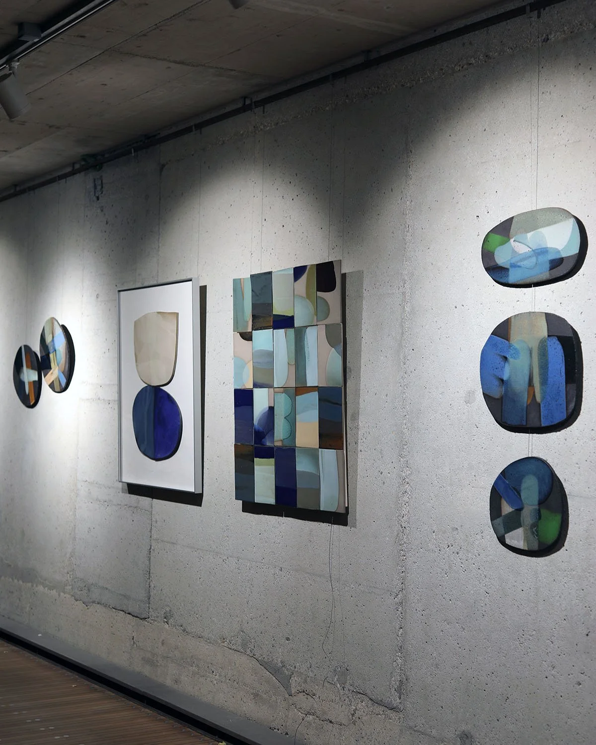 Ceramic art on the wall