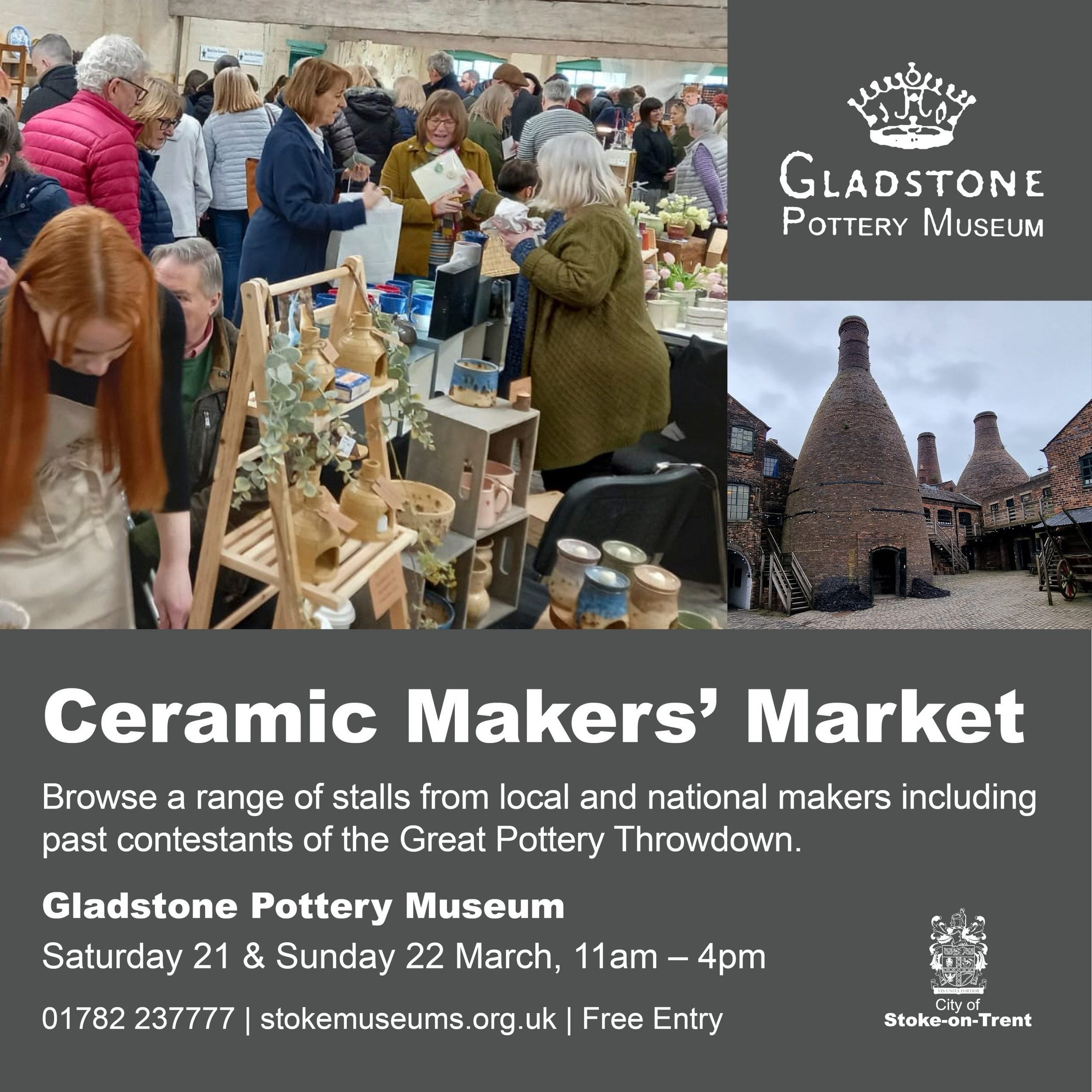 Ceramics Makers Market, Gladstone Pottery Museum, Stoke-on-Trent