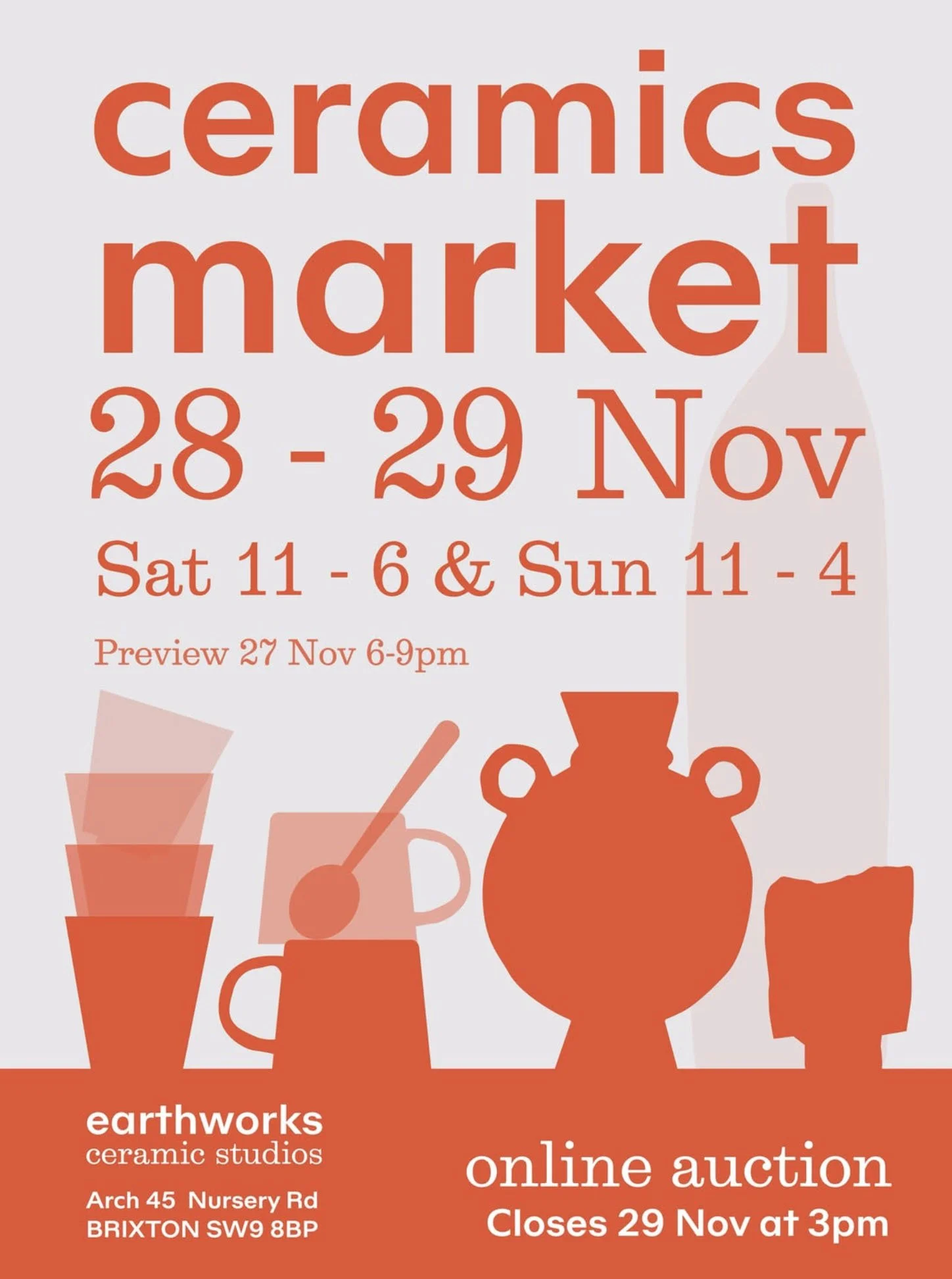 Poster for ceramics market