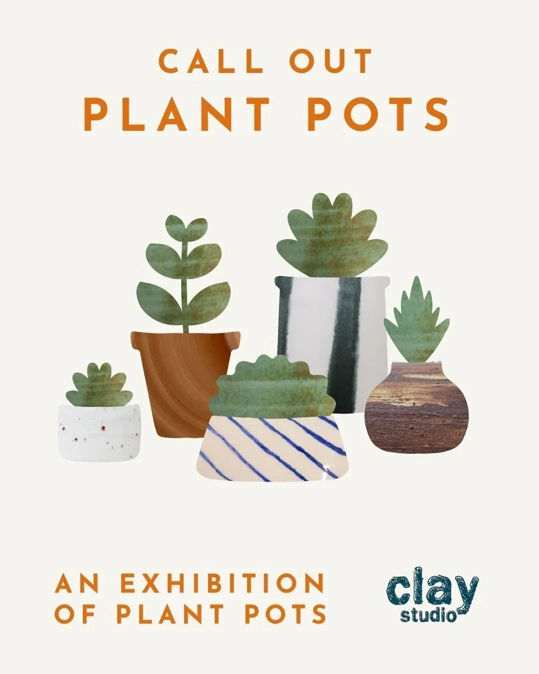 Poster for plant pots exhibition