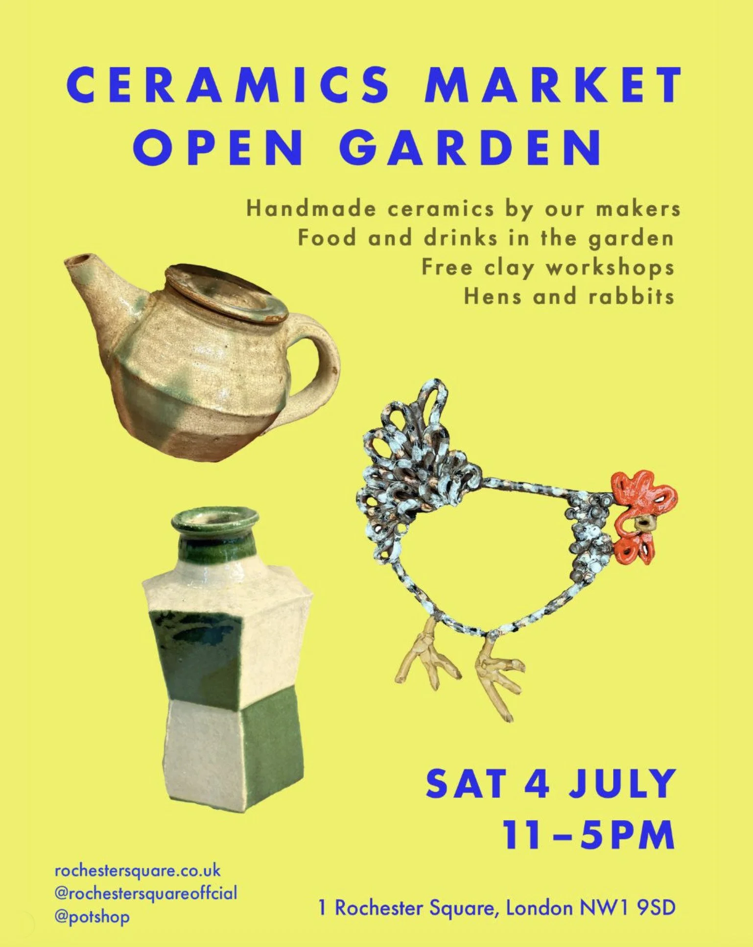 Rochester Square Summer Ceramics Market, London