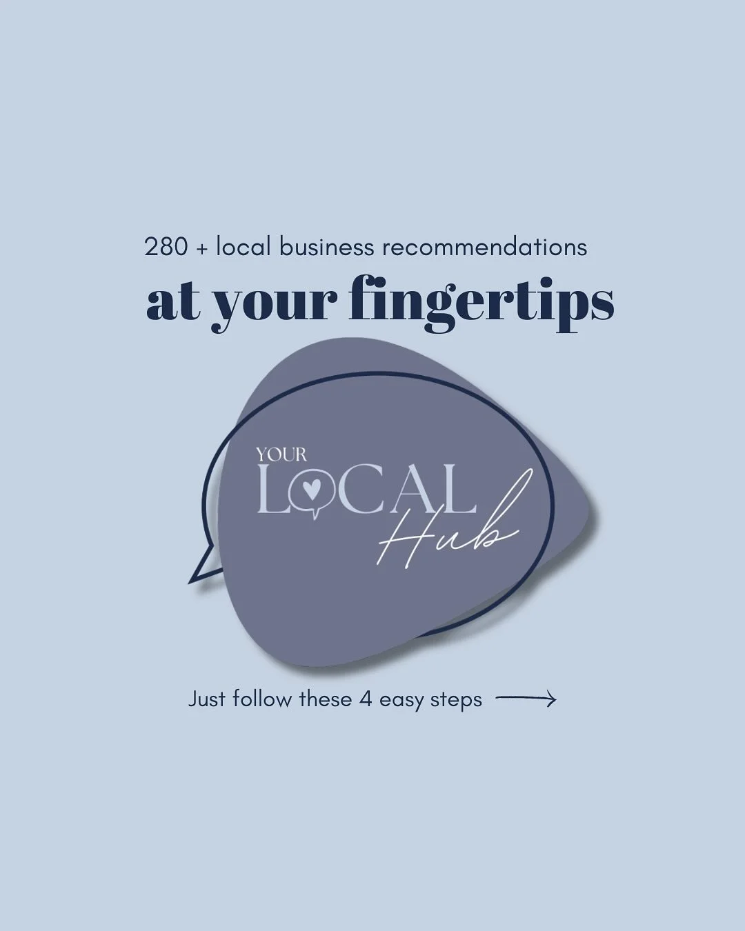 Save Your Local Hub to Your Home Screen! 💫

Want quick, easy access to 280+ amazing local businesses and trusted recommendations? 

Here&rsquo;s how to get Your Local Hub at your fingertips &mdash; just like an app!

✨ Follow these 4 simple steps:

