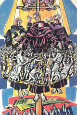 ILLUSTRATION OF AUGUSTINIAN MARTYRS OF MOMBASA COMPANIONS BY JÁNOS HAJNAL IN&nbsp;IL FASCINO DI DIO: PROFILI DE AGIOGRAFIA AGOSTINIANA&nbsp;&nbsp;BY FERNANDO ROJO MARTÍNEZ, O.S.A. &nbsp;COPYRIGHT © 2000 PUBBLICAZIONI AGOSTINIANE ROME. USED WITH PERM…