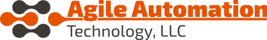 Company logo for Agile Automation Technology, LLC with orange and black text and graphic elements.