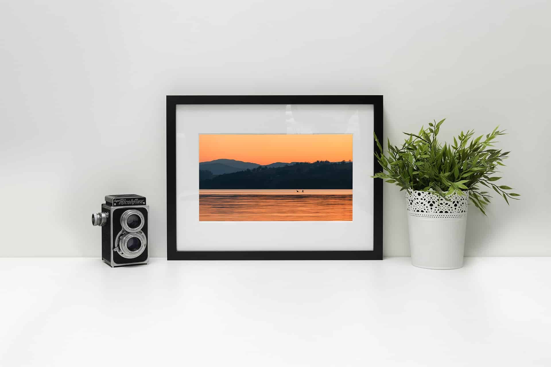 Paddleboarding into the sunset framed-min.jpg