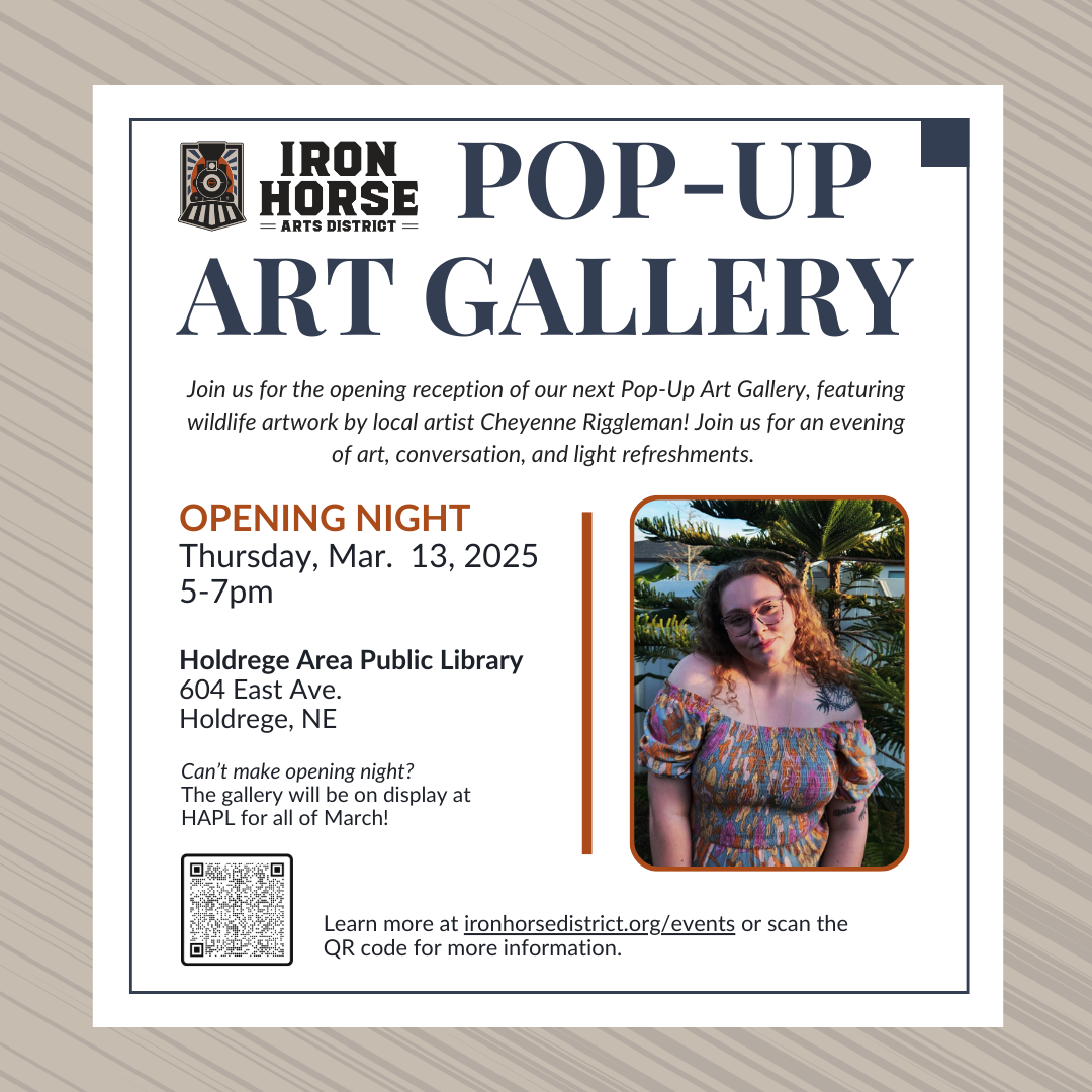 Pop-Up Art Gallery opening reception | Cheyenne Riggleman — Iron Horse ...