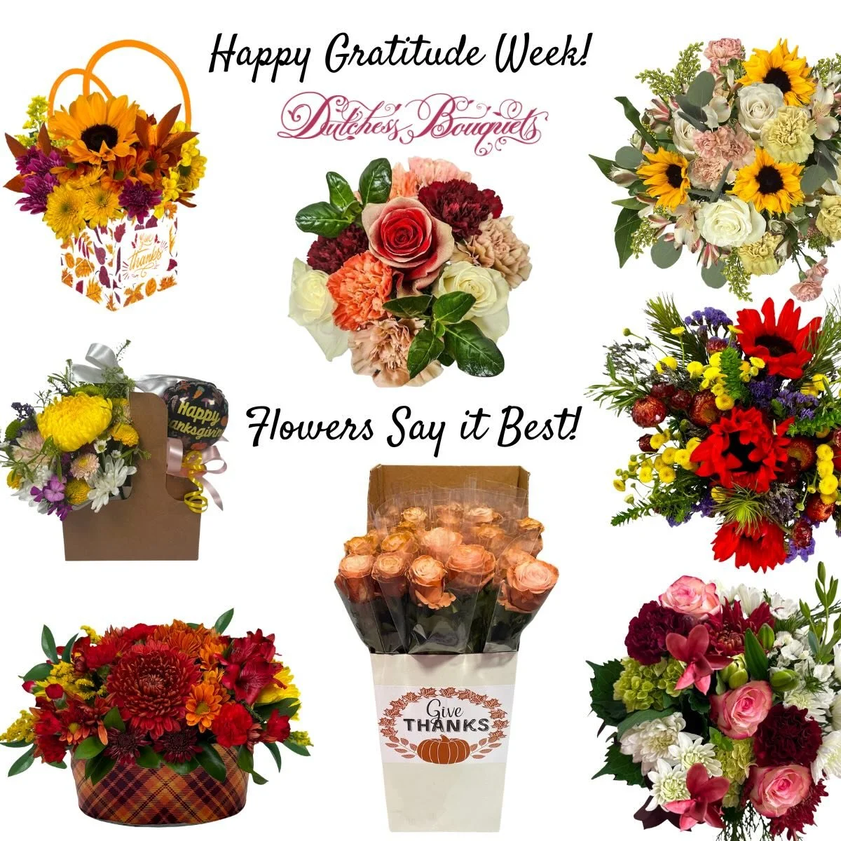 Happy Gratitude Week! 🍁
A simple bouquet can say thank you in a big, meaningful way. Whether it&rsquo;s for a host, a friend, a coworker, or someone who simply made your year brighter, fresh flowers always deliver the message beautifully.
&bull;
&bu