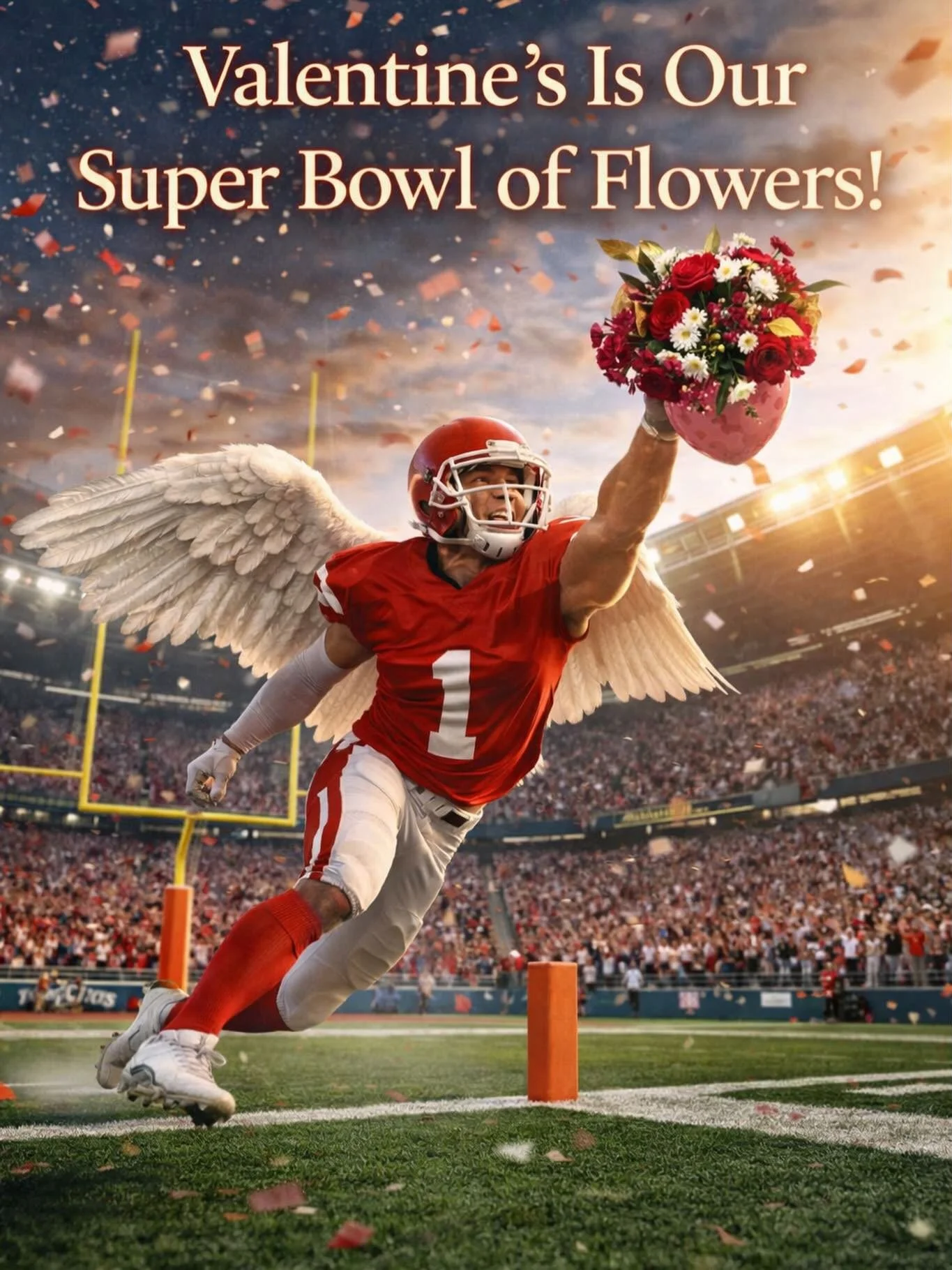 🏈💐 As Super Bowl Sunday approaches, our playbook looks a little different.
While fans prep for kickoff this weekend, floral teams everywhere are putting in long hours so that love shows up loud and clear.
Let&rsquo;s DO THIS!

#SuperBowlOfFlowers #