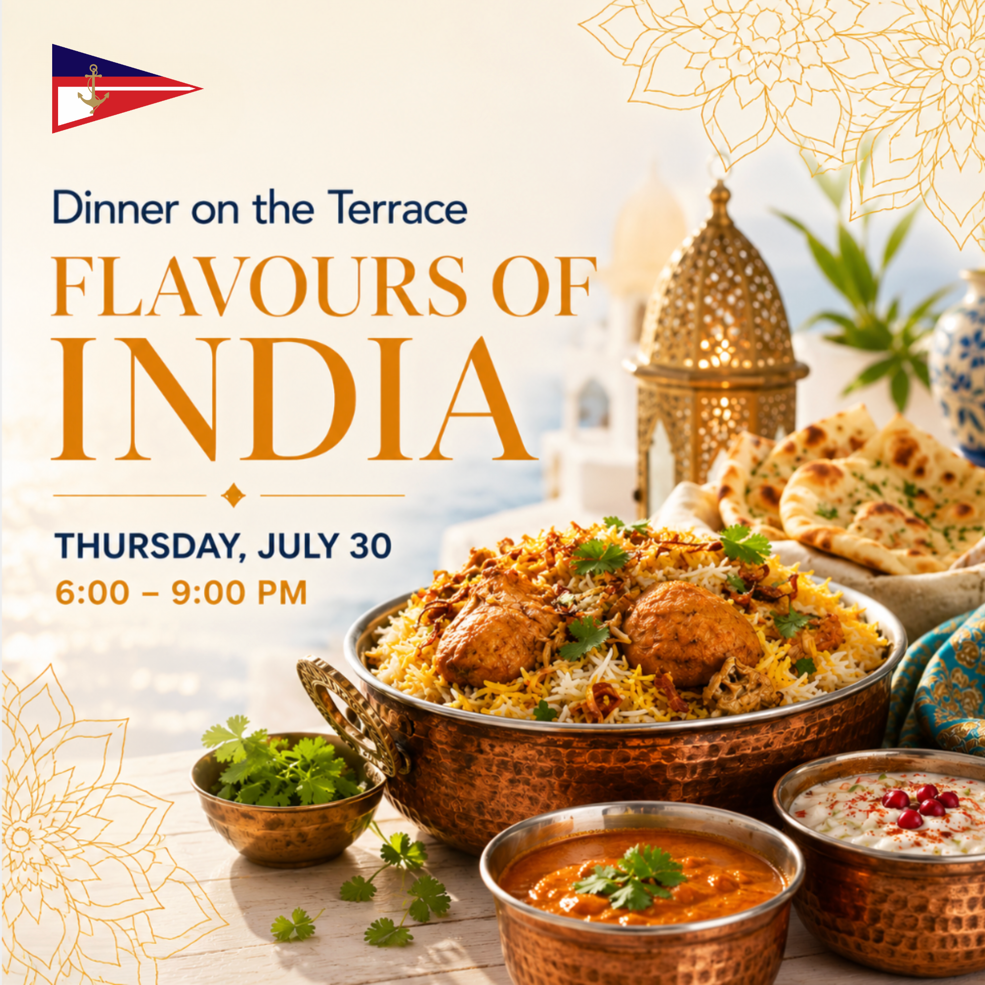  Dinner on the Terrace: Flavours of India