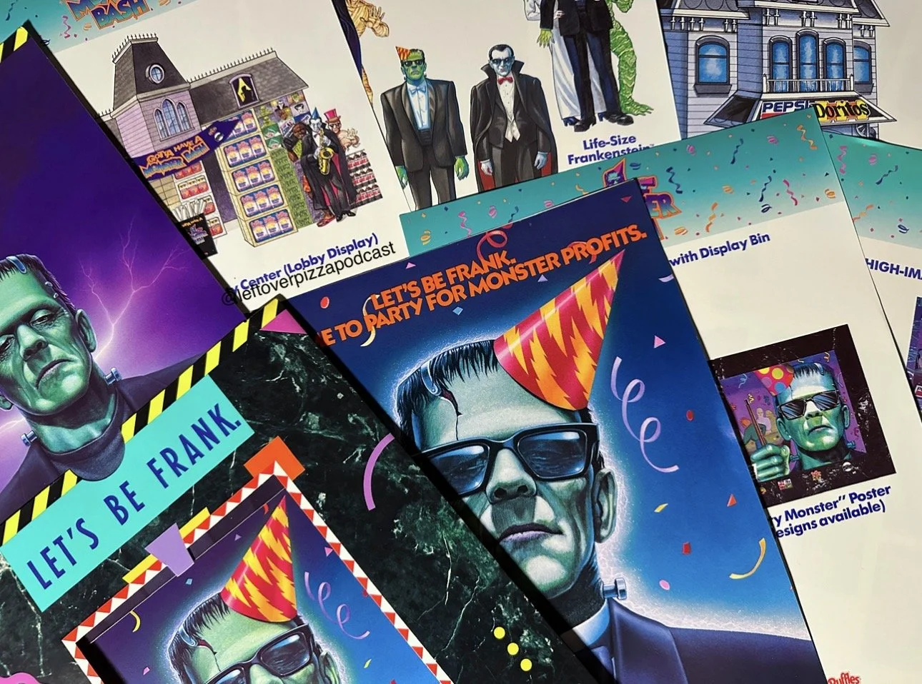 THE PEPSI FRITO LAY MONSTER BASH PROMOTIONAL FOLDER FROM 1993