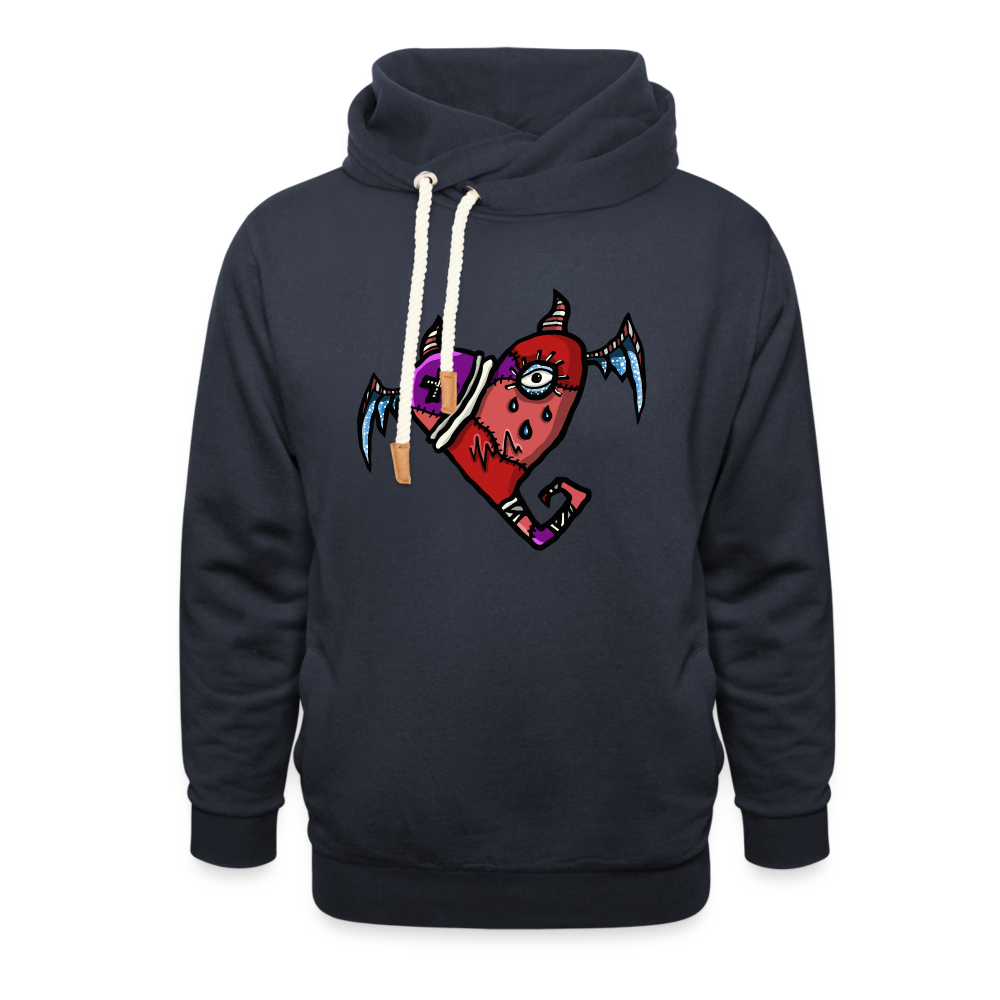 "Broken Heart" Shawl Collar Hoodie - Ollieverse