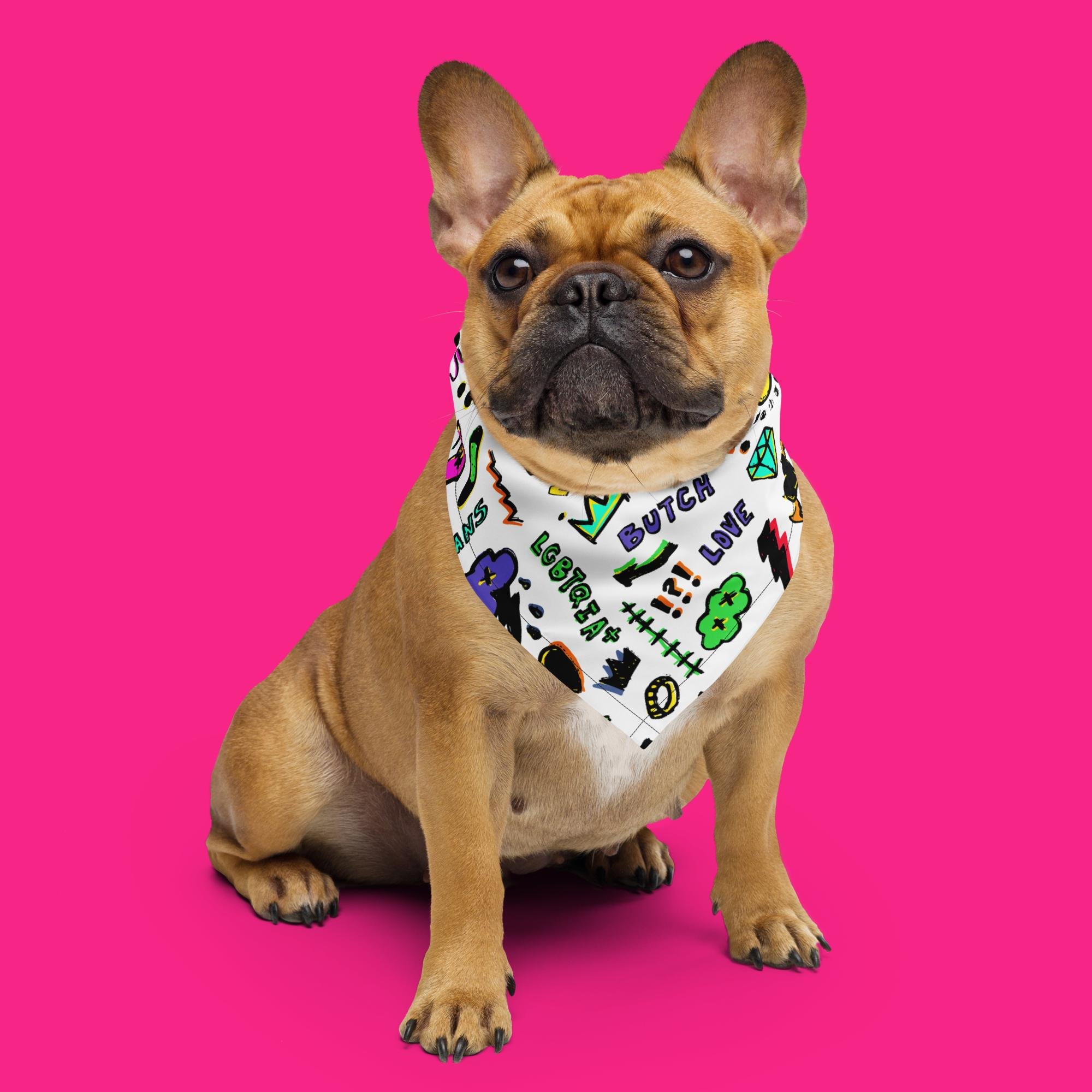 "Pride Doodles (Rainbow)" All-Over Print Bandana - Ollieverse