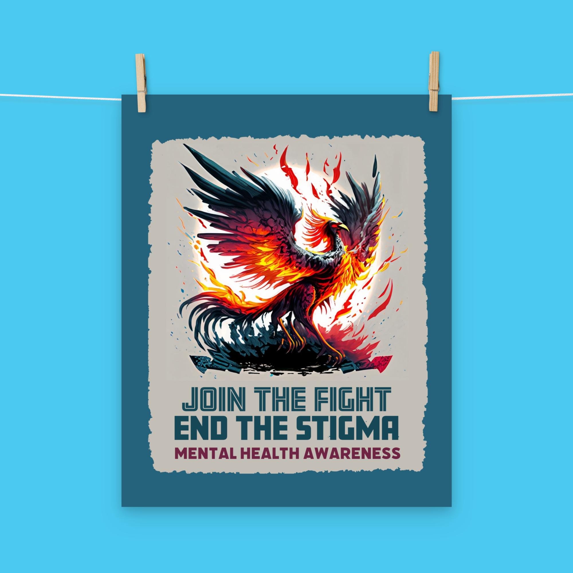 "Join the Fight, End the Stigma" Premium Matte Poster - Ollieverse