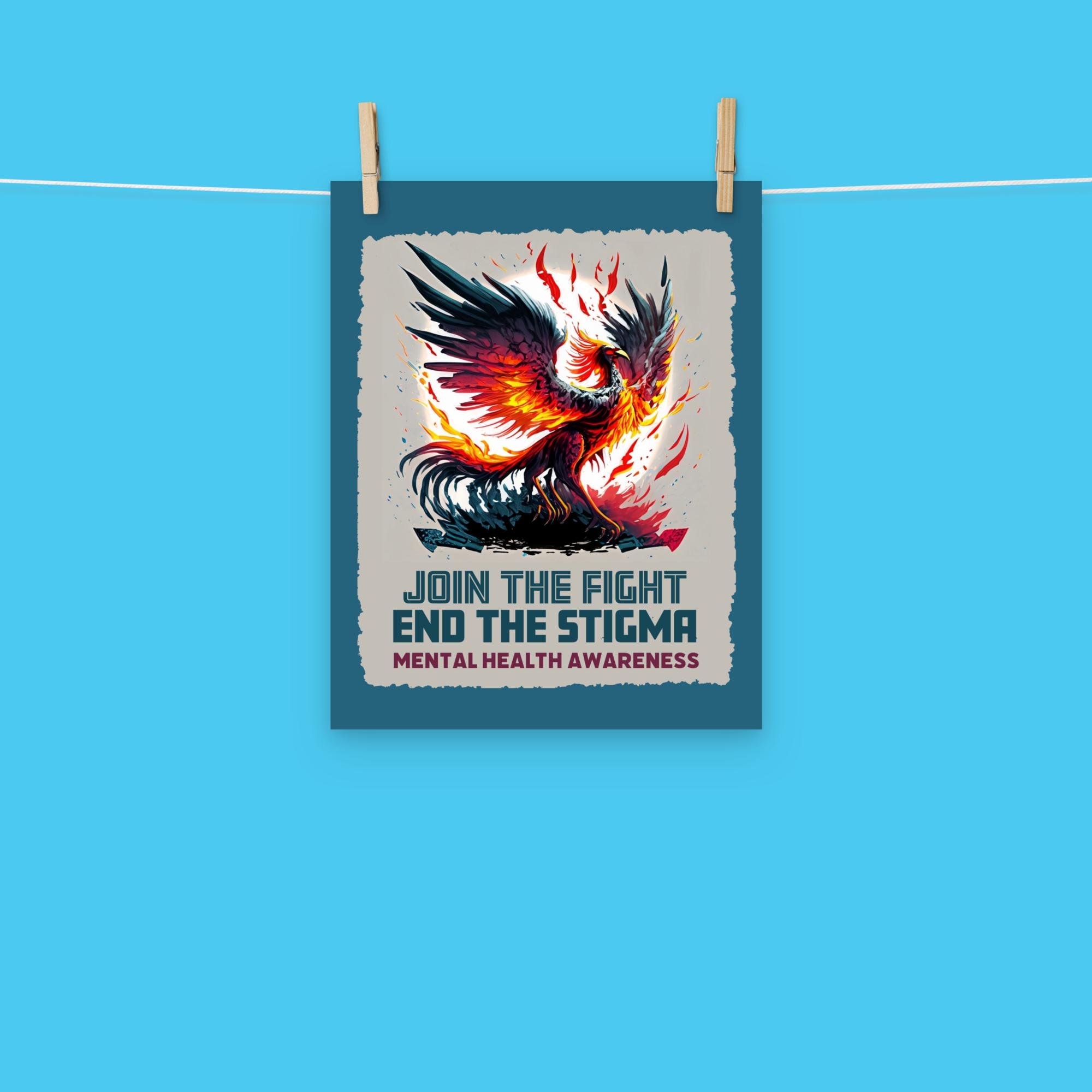 "Join the Fight, End the Stigma" Premium Matte Poster - Ollieverse