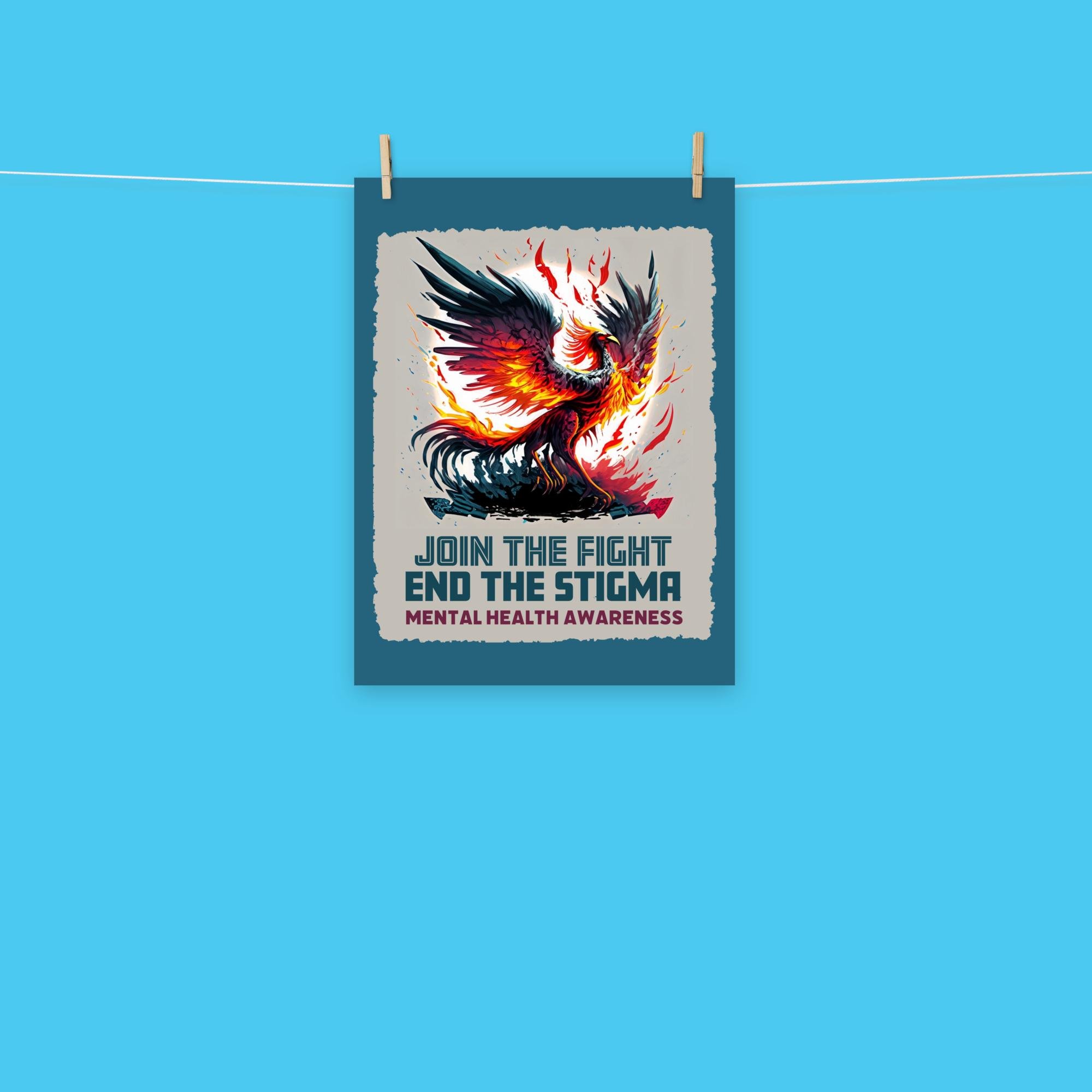 "Join the Fight, End the Stigma" Premium Matte Poster - Ollieverse