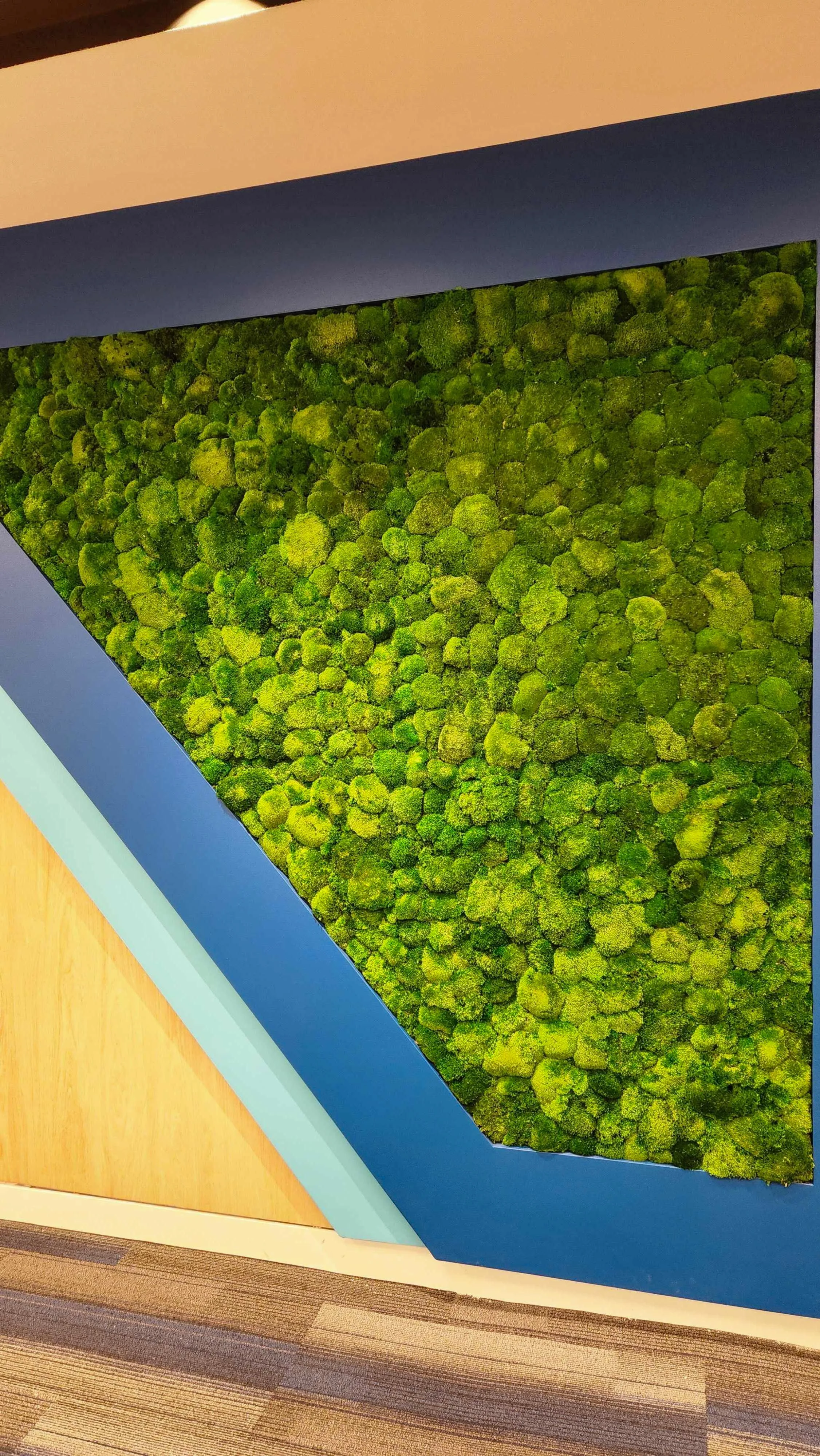 A biophilic composition emphasizing movement and layered texture.