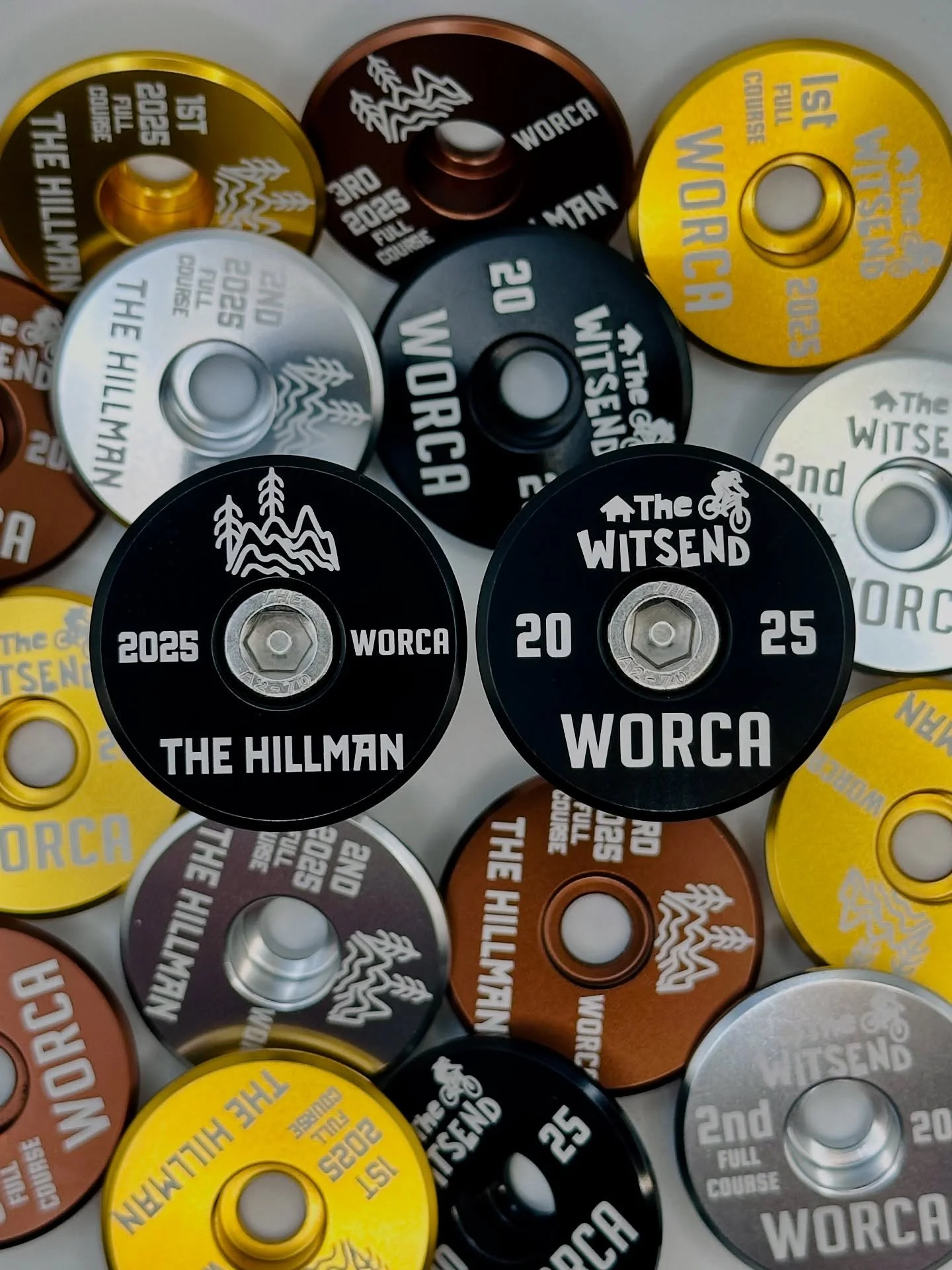 Custom engraved top cap podium prizes for the @worcawhistler Witsend and Hillman enduros this weekend!

The sun is shining and the trails are prime&hellip; it&rsquo;s going to be huge weekend!