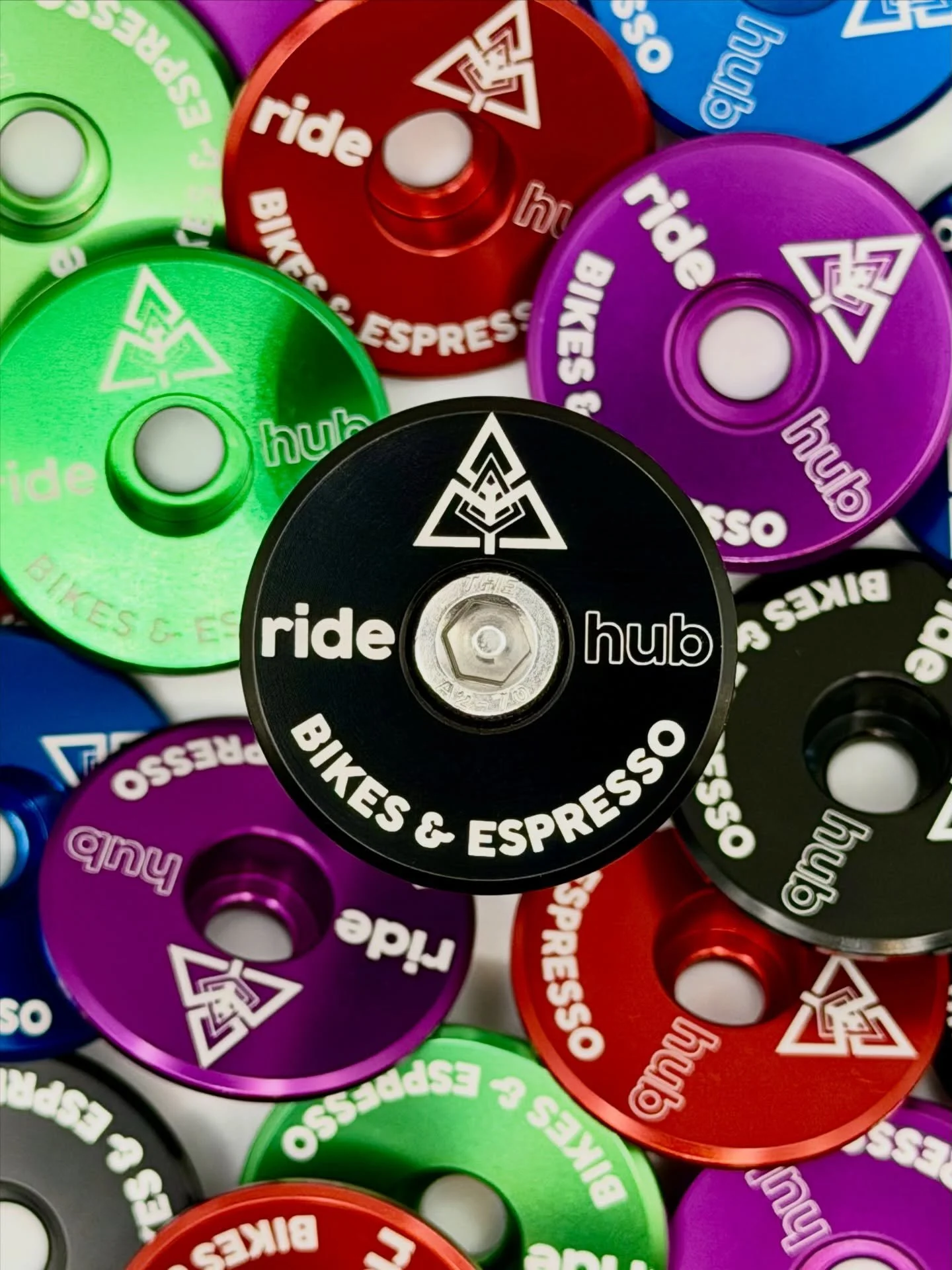 Fresh restock of custom engraved top caps for @ridehub 

Available in-store now!