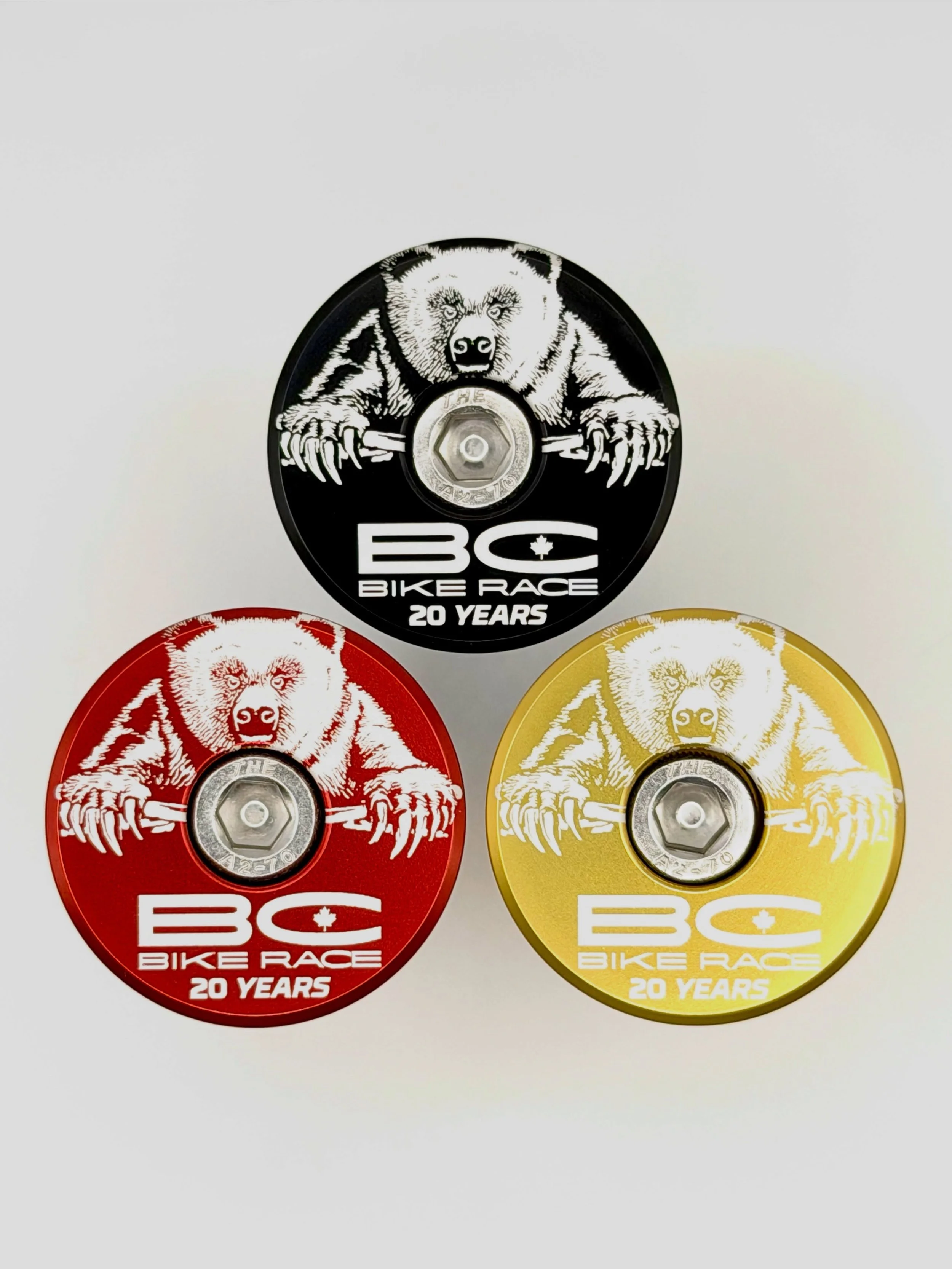 Once again, we&rsquo;ve teamed up with the legendary @bcbikerace to create these custom laser engraved top caps!

2026 marks the 20th anniversary, and the final year of the epic 7-day version of the race across BC&rsquo;s unbeatable singletrack.

The