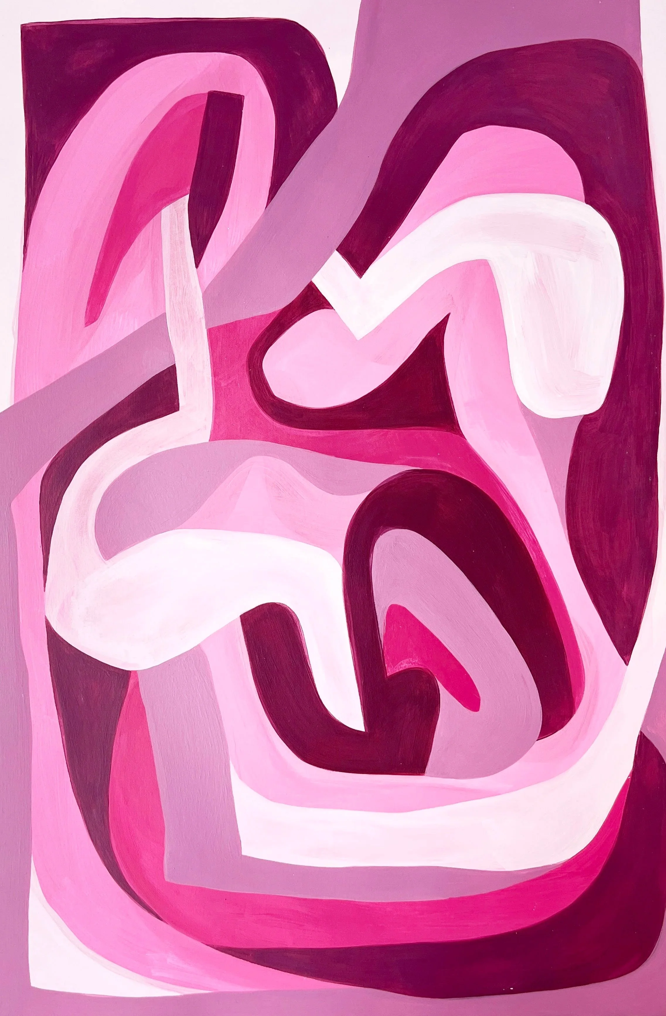 Untitled, Acrylic on paper, 45cm x32cm, 2025