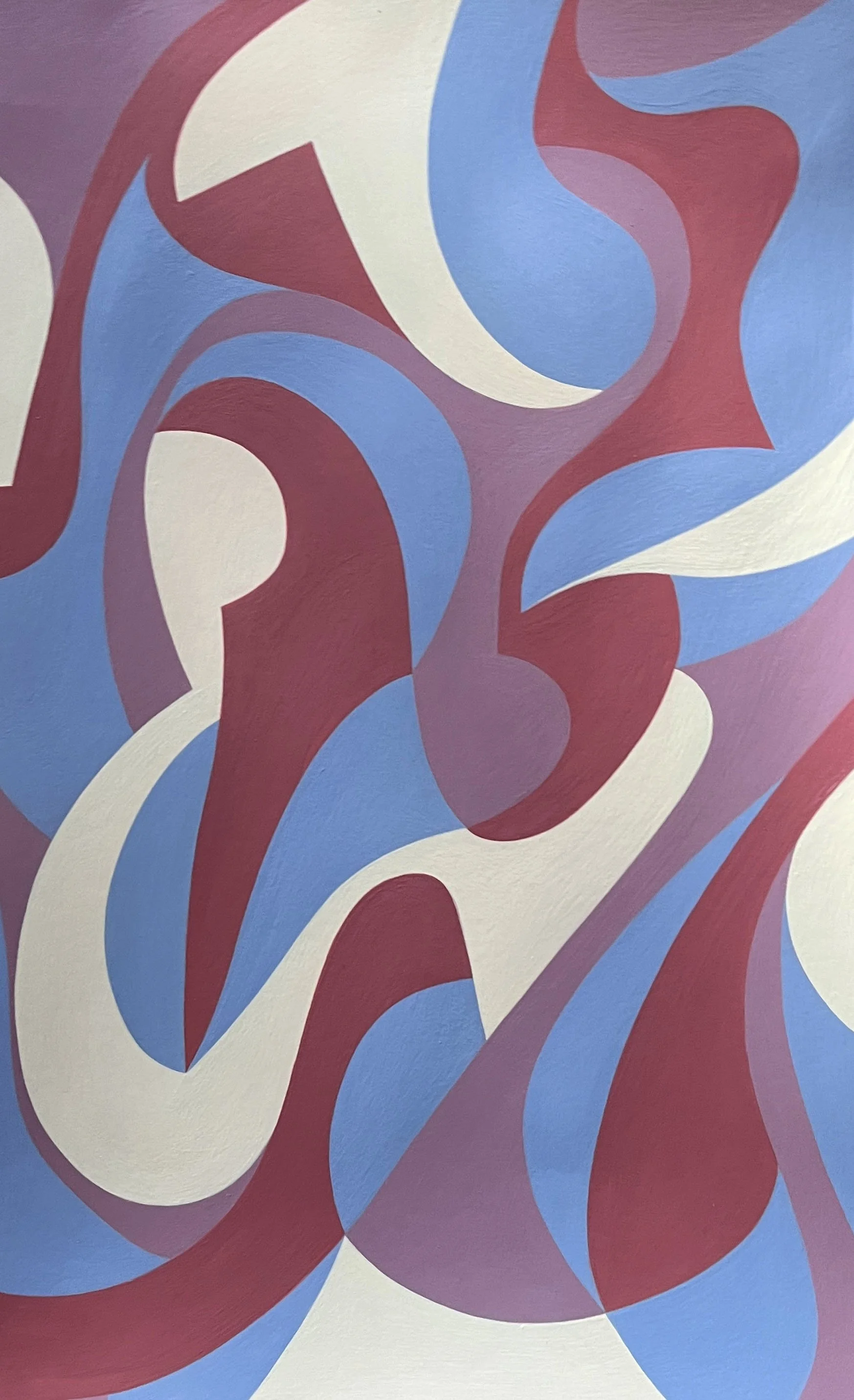 '5A.M', Acrylic on paper, 45cm x32cm, 2025