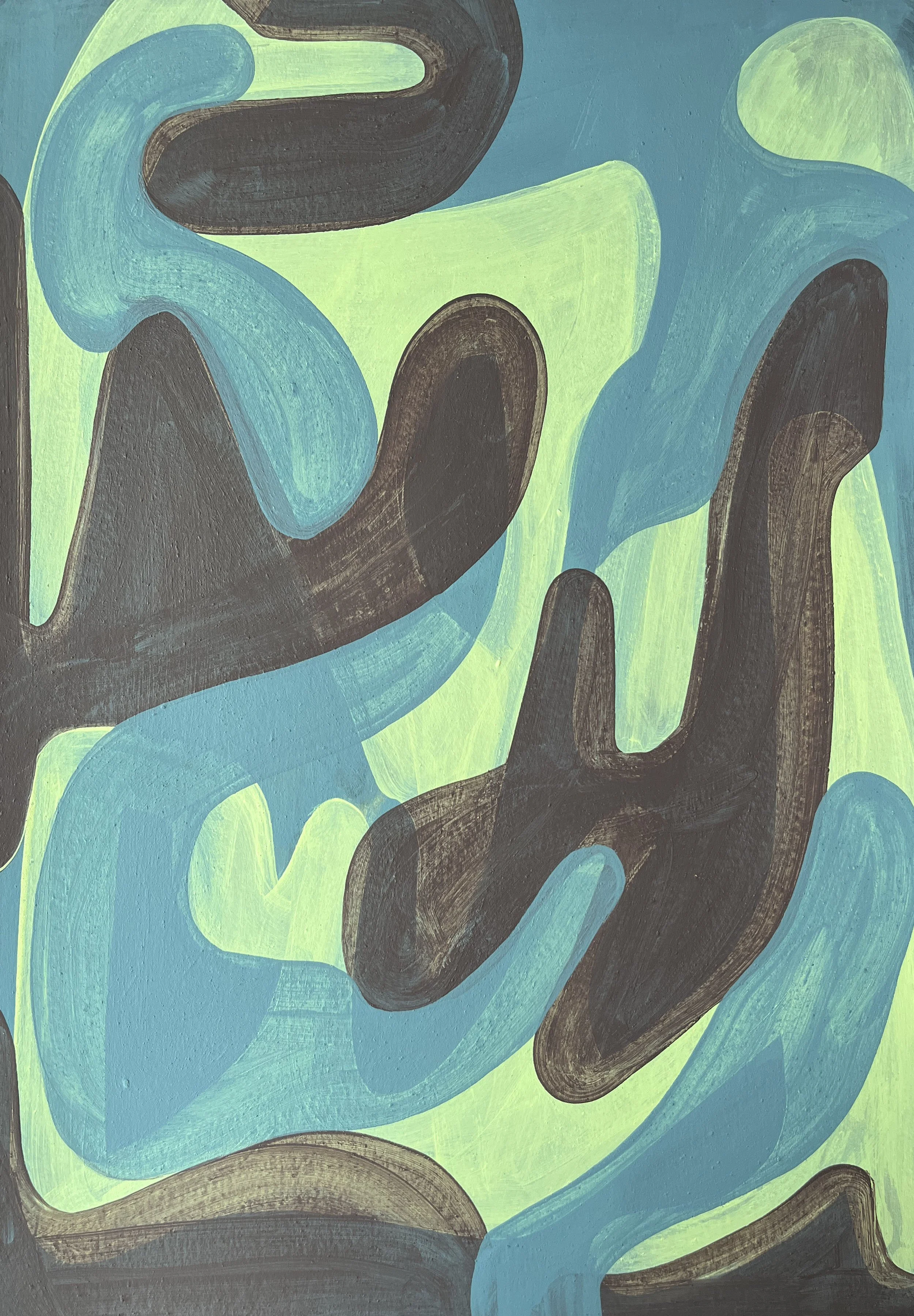 'She Likes BP', Acrylic on paper, 45cm x32cm, 2025