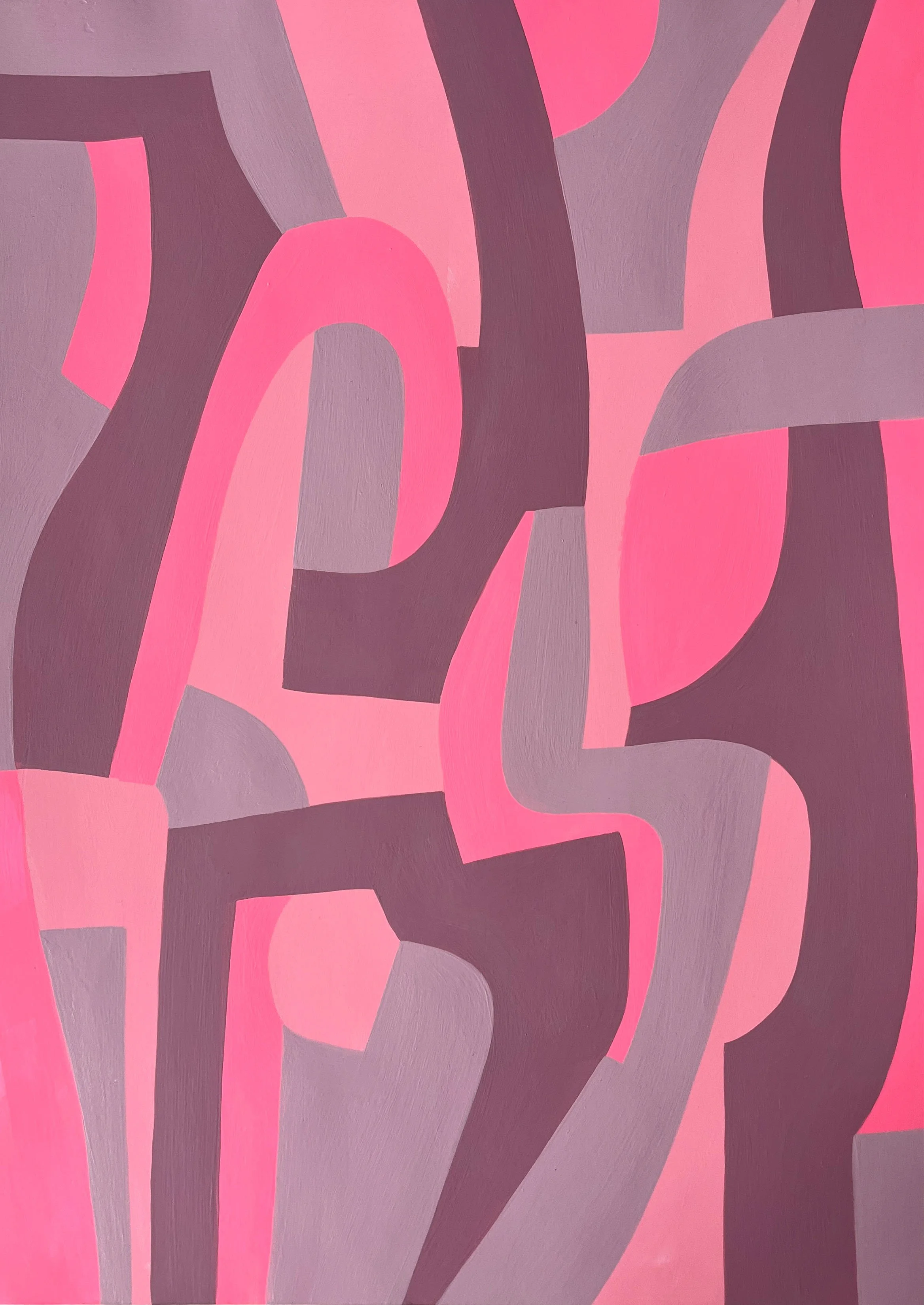 Untitled, Acrylic on paper, 45cm x32cm, 2026