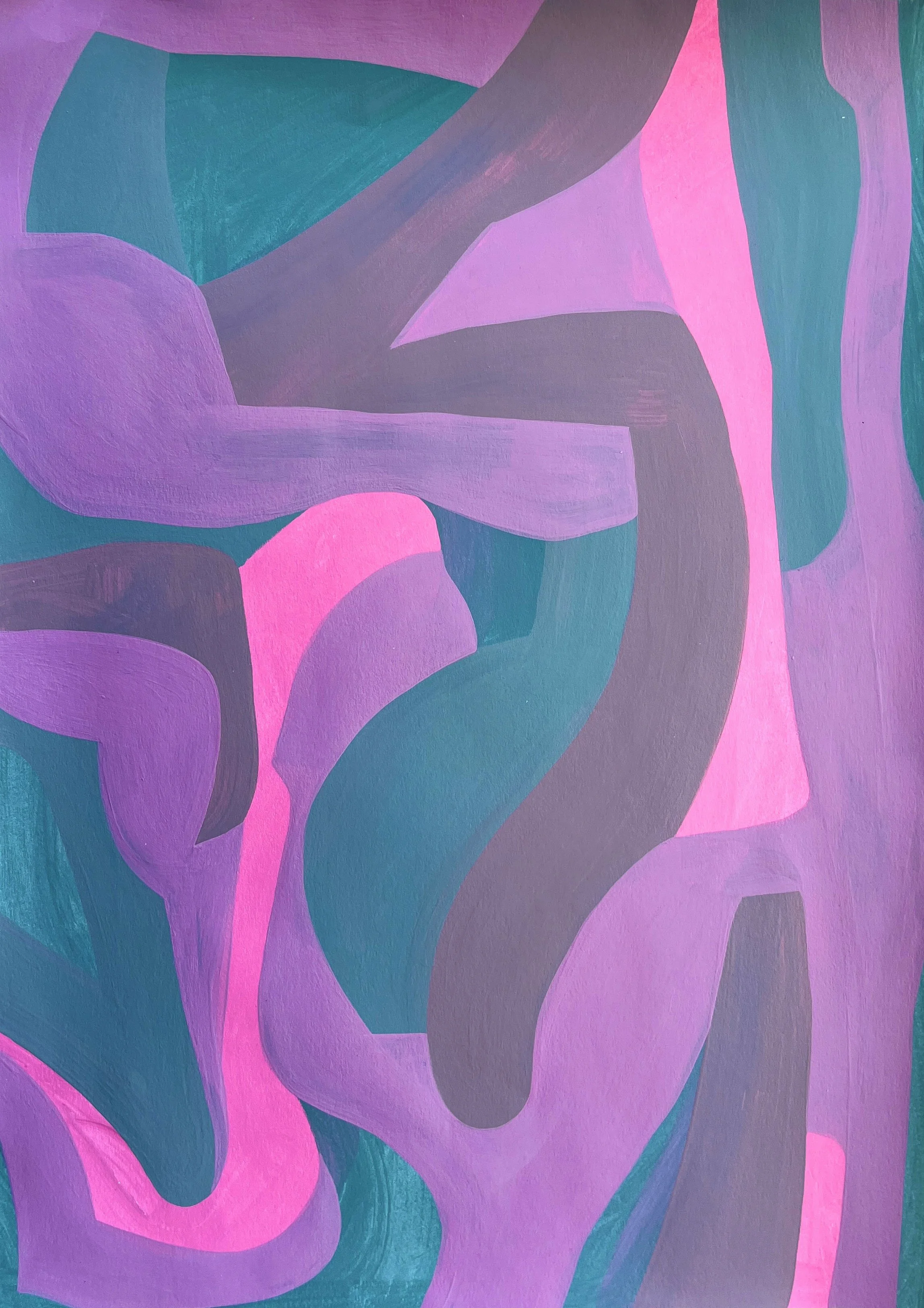 'It's ok', Acrylic on paper, 2026