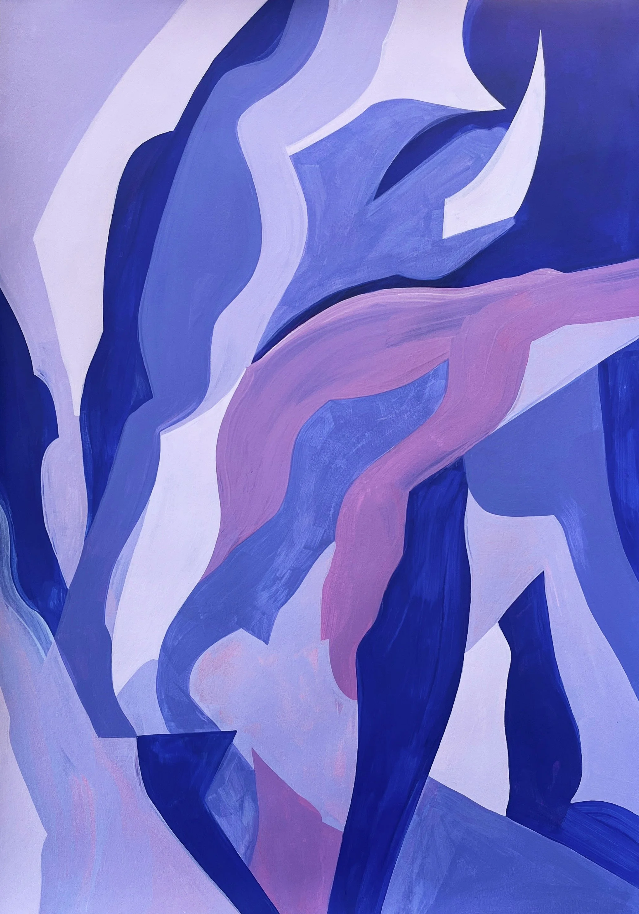 'I am free', 2026, Acrylic-on-paper, 2026