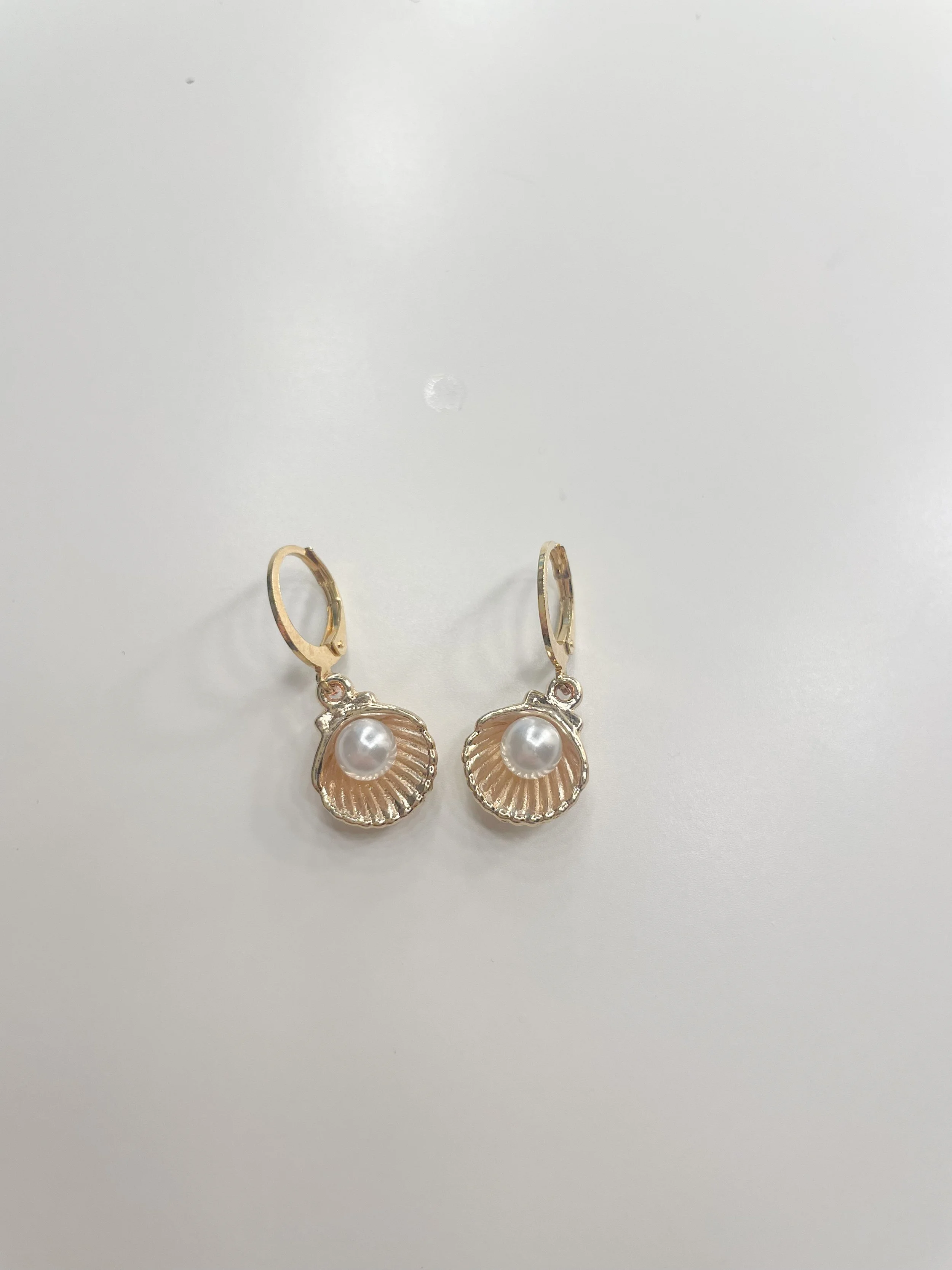 Golden Pearl Earrings