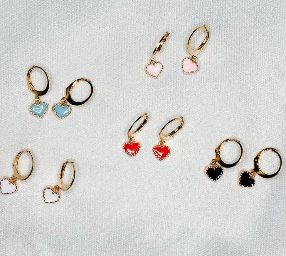 Colorful Heart Hoops